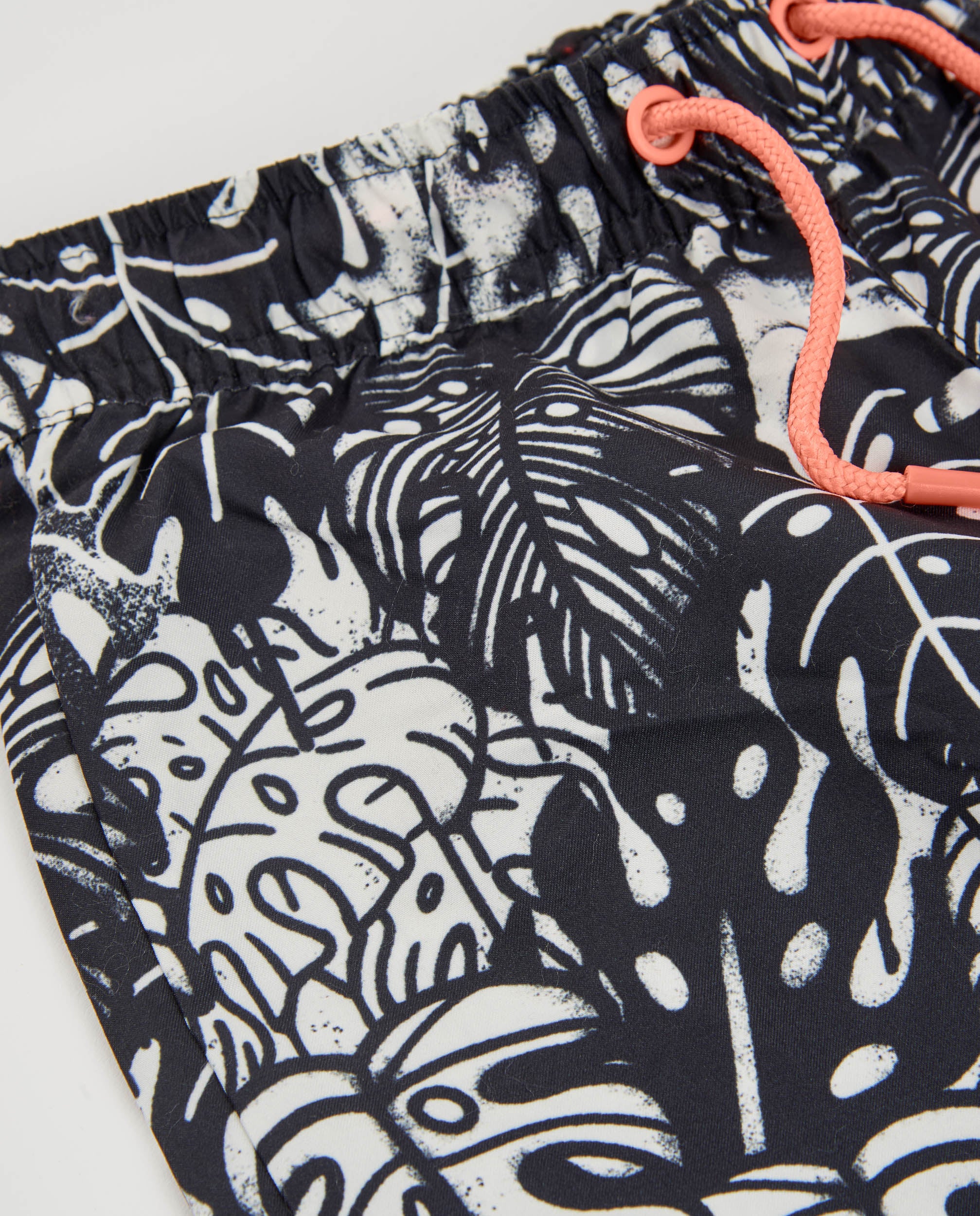 Bañador de niño de plana con estampado tropical