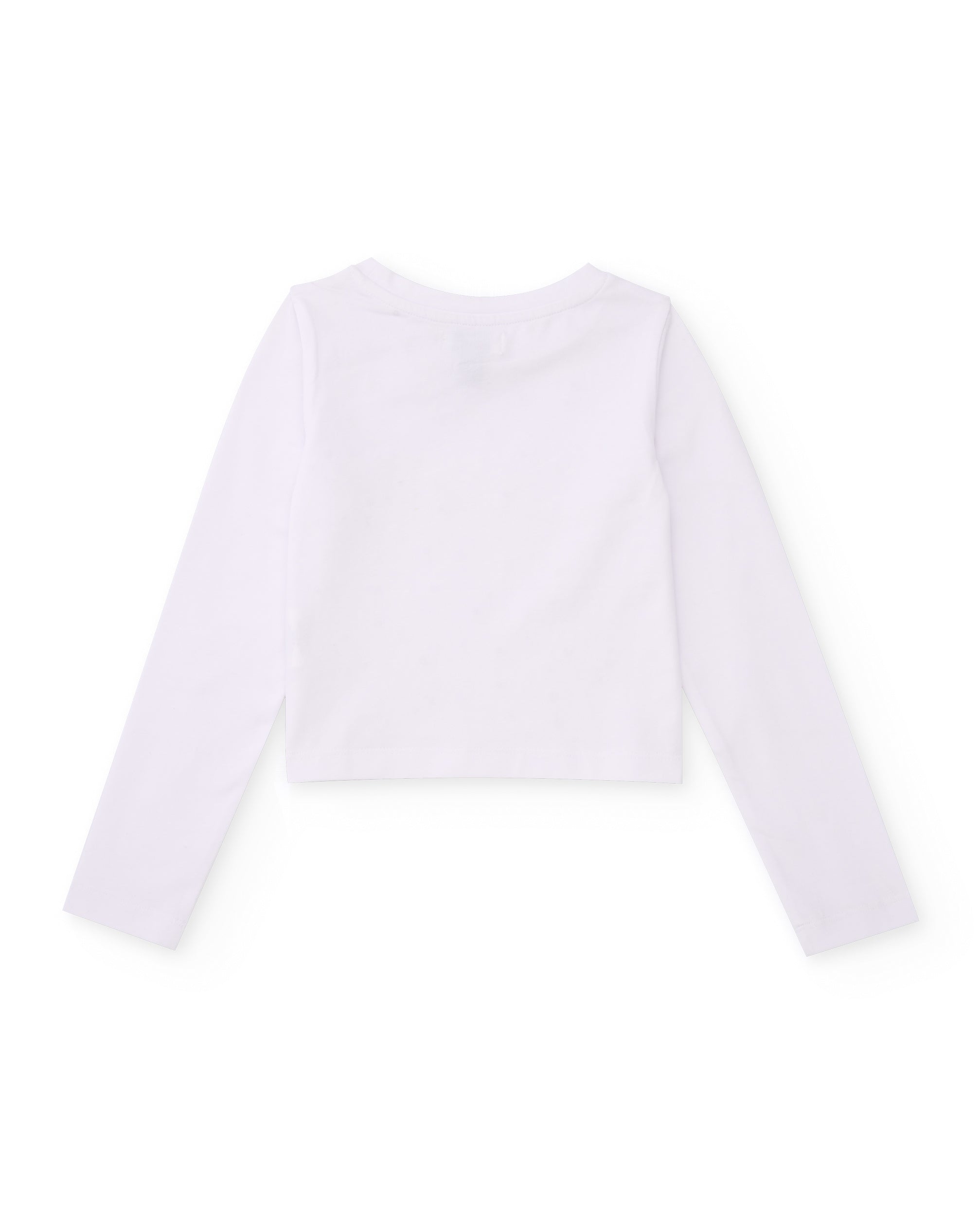 Camiseta de niña de punto con aplicaciones brillantes