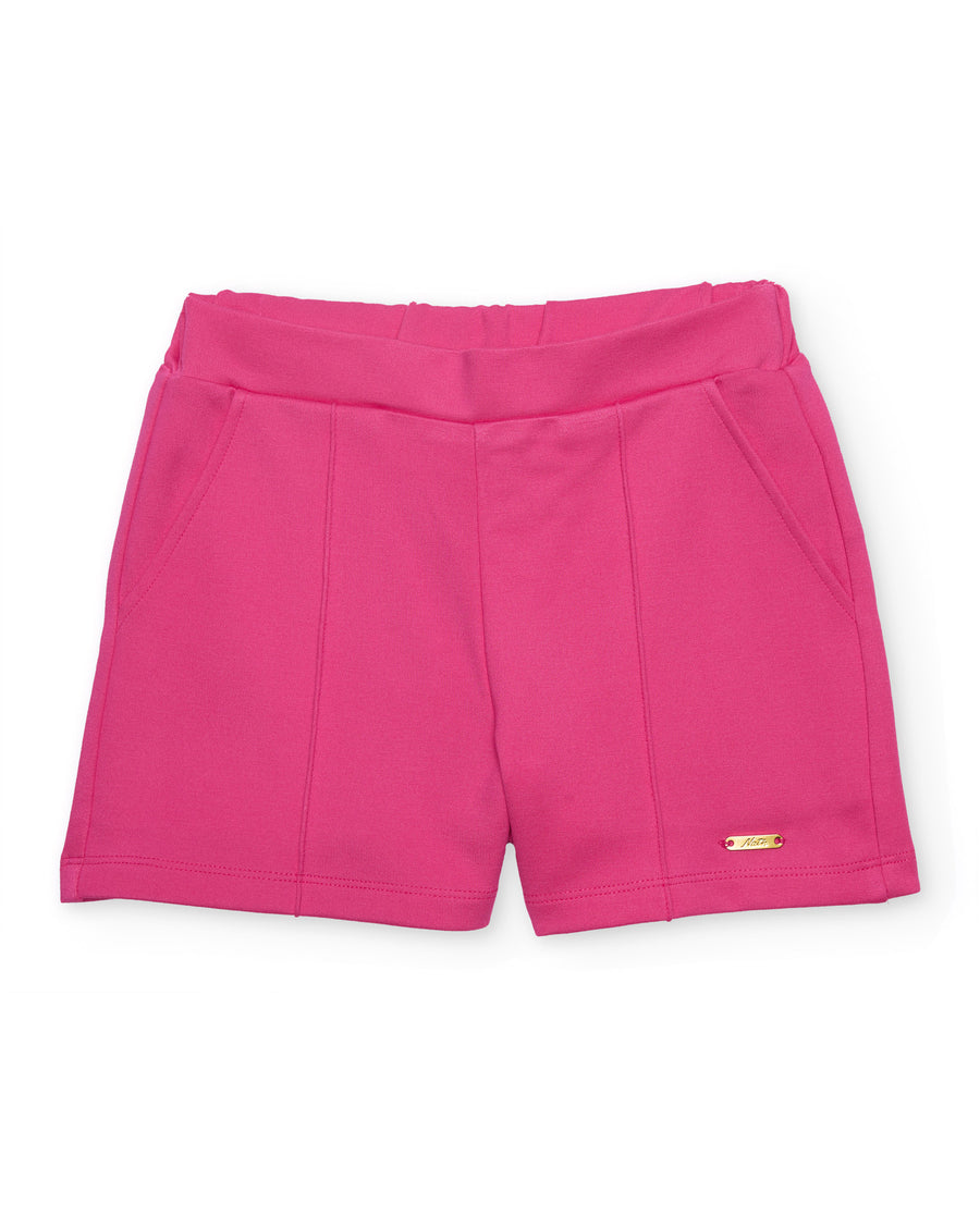 Short de niña de punto y tejido ligero