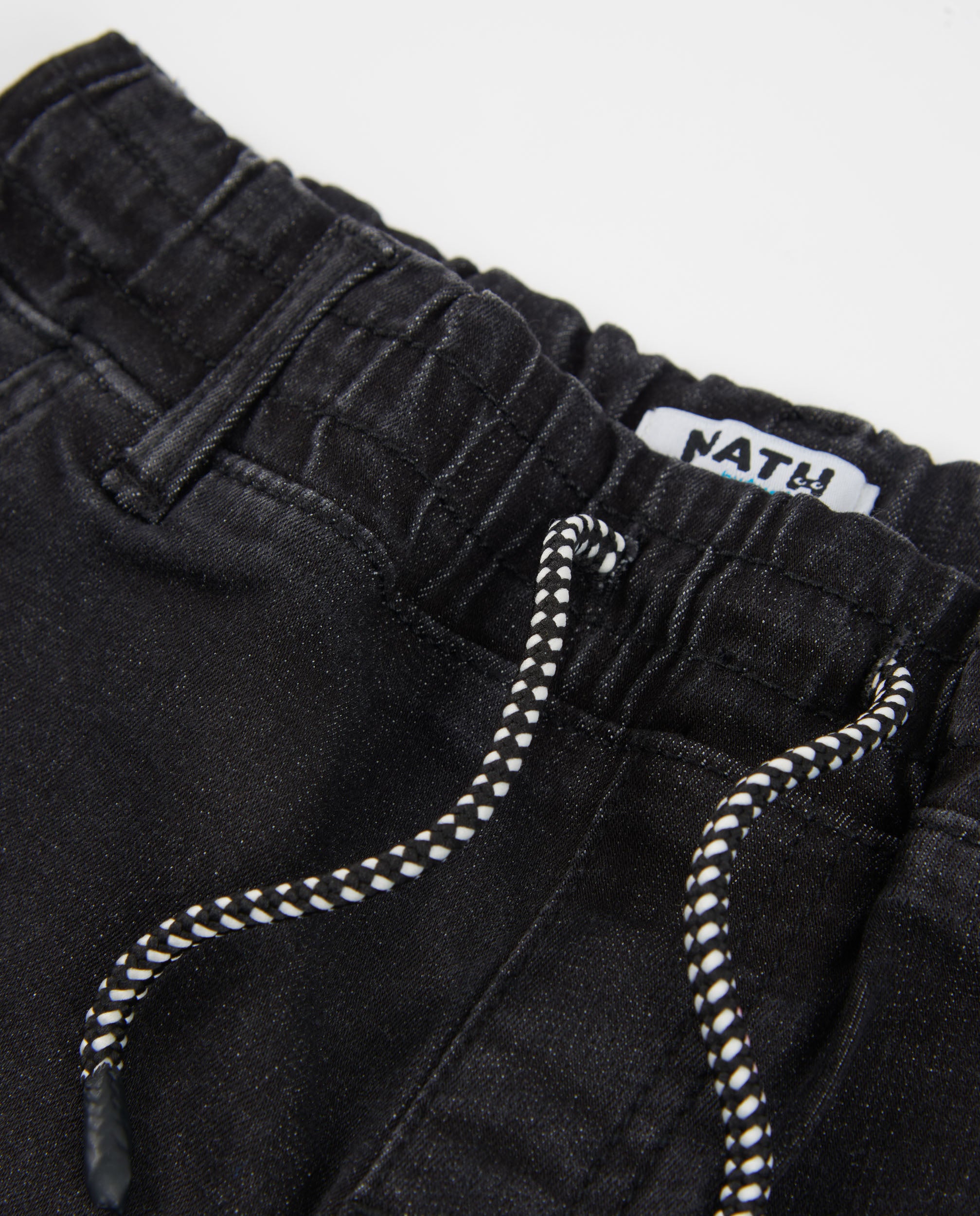 Bermuda de niño de plana y tejido denim