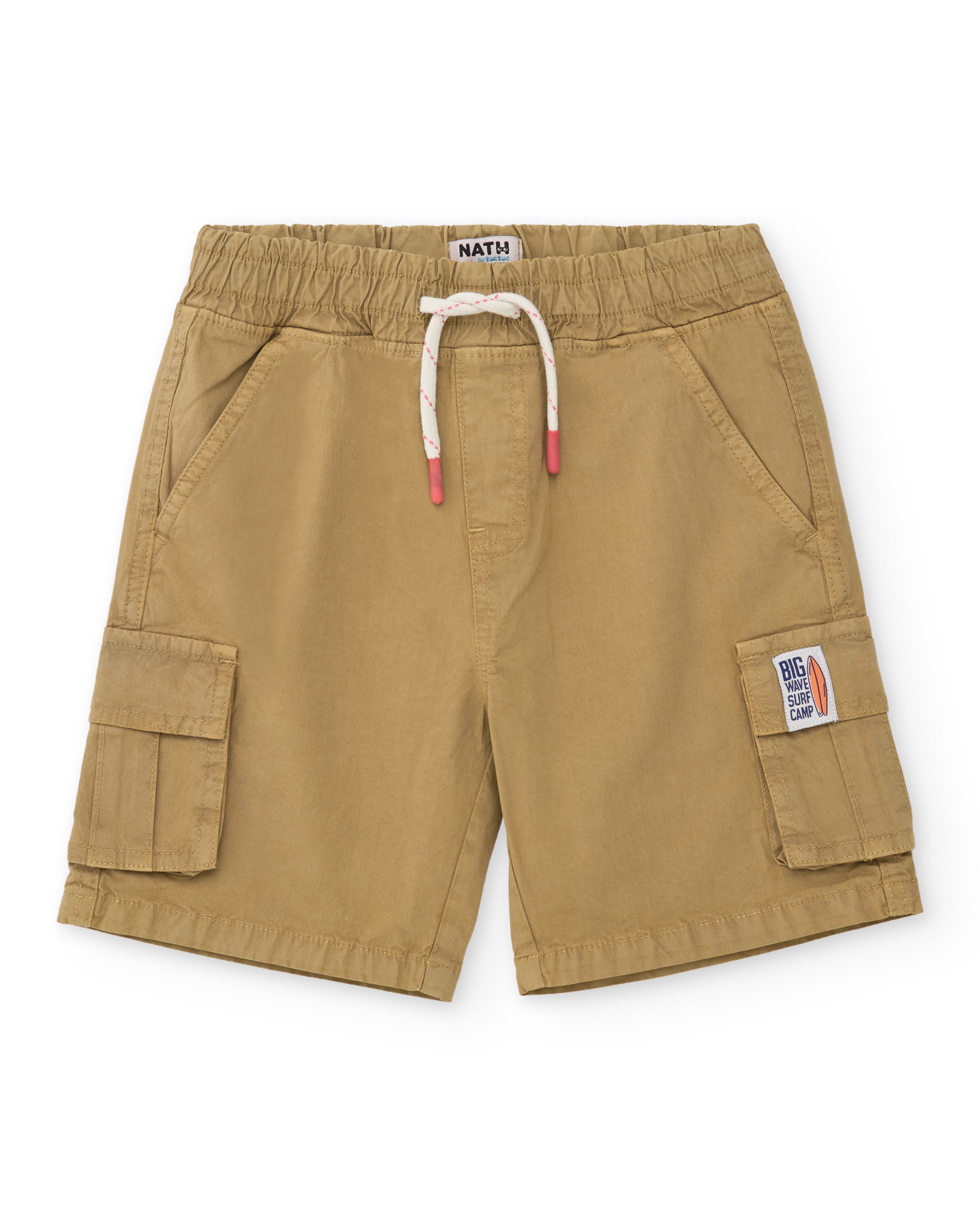 Bermuda de niño de plana con bolsillos cargo