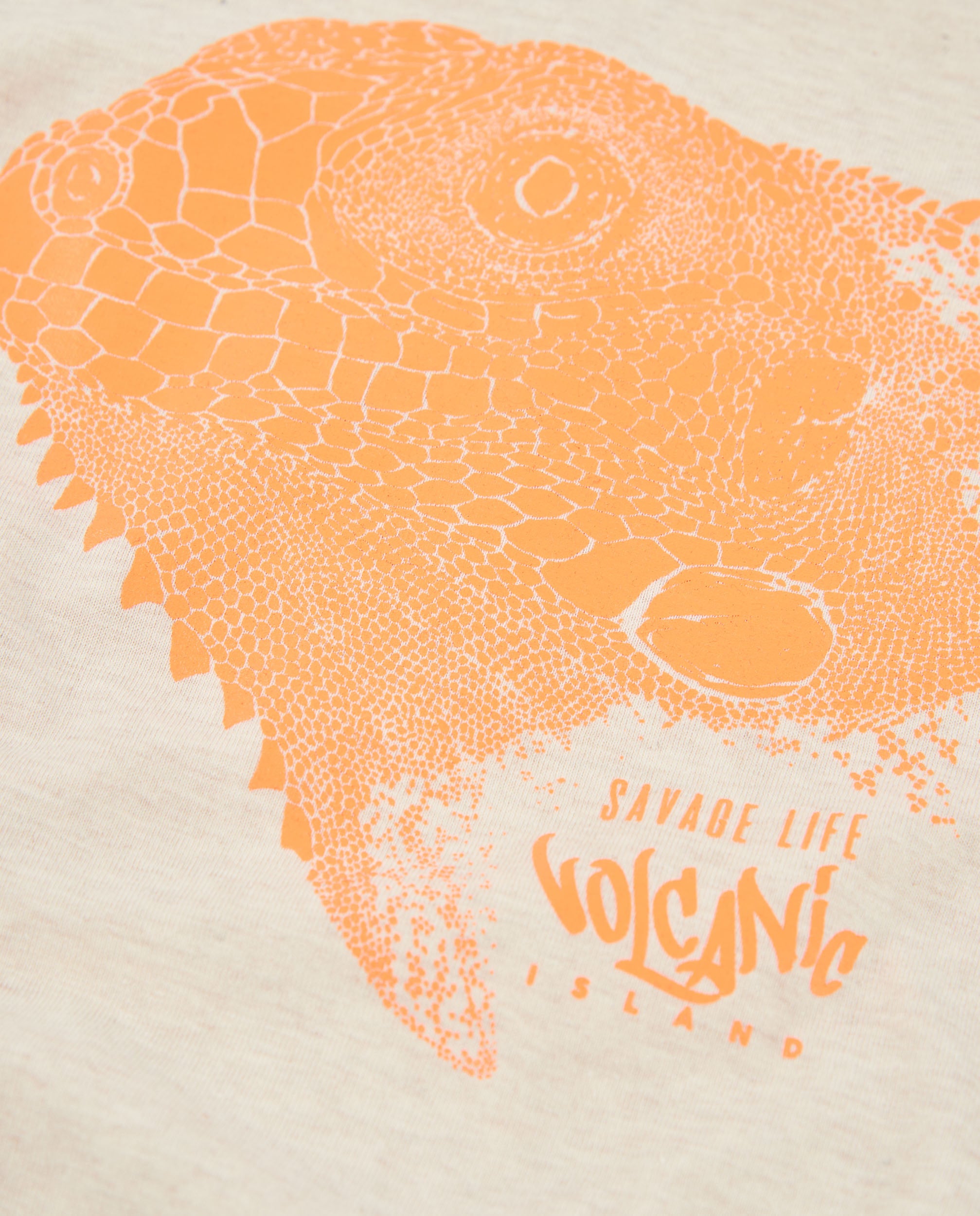 Camiseta de niño de punto con estampado de reptil