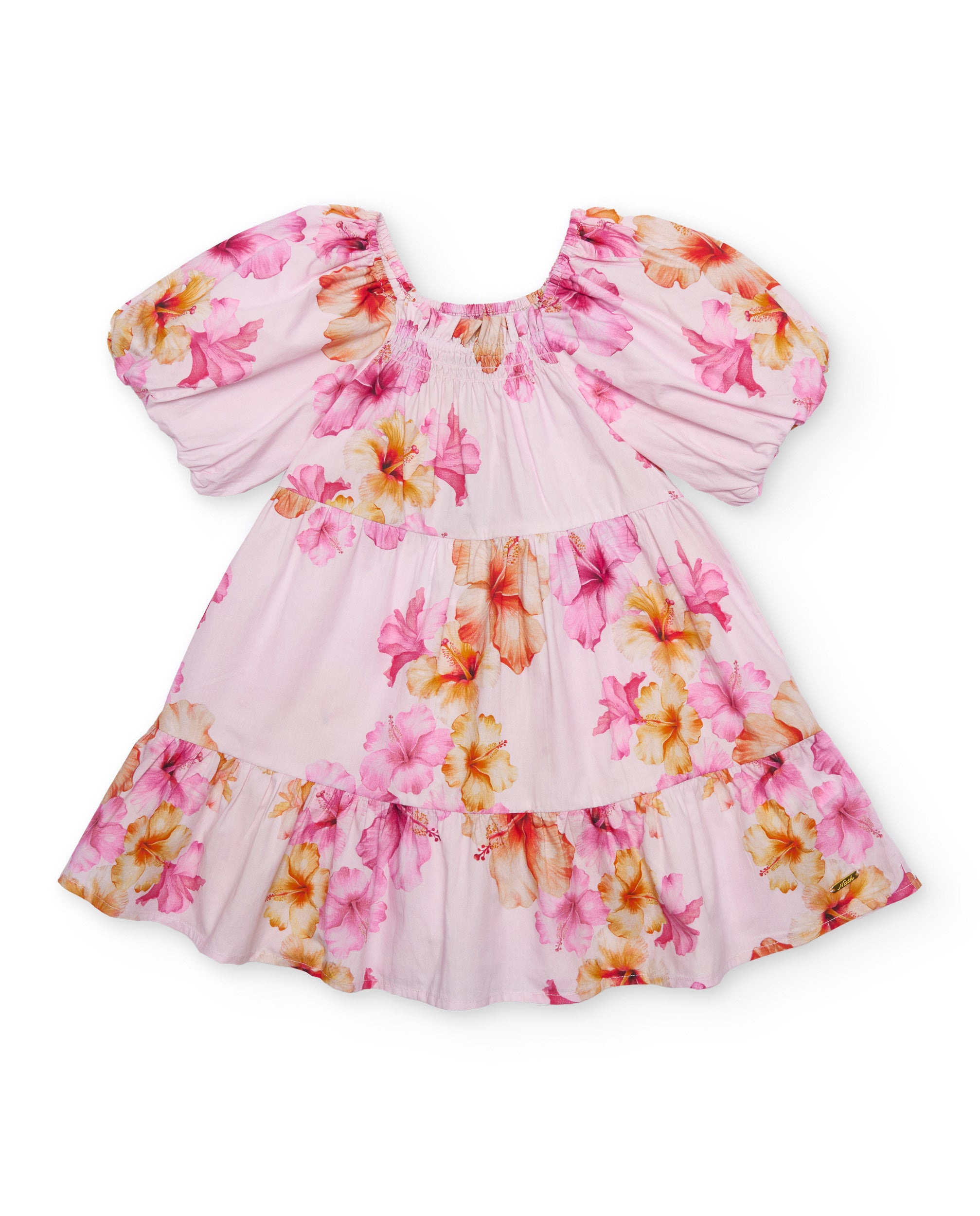 Vestido de niña de plana con estilo romántico