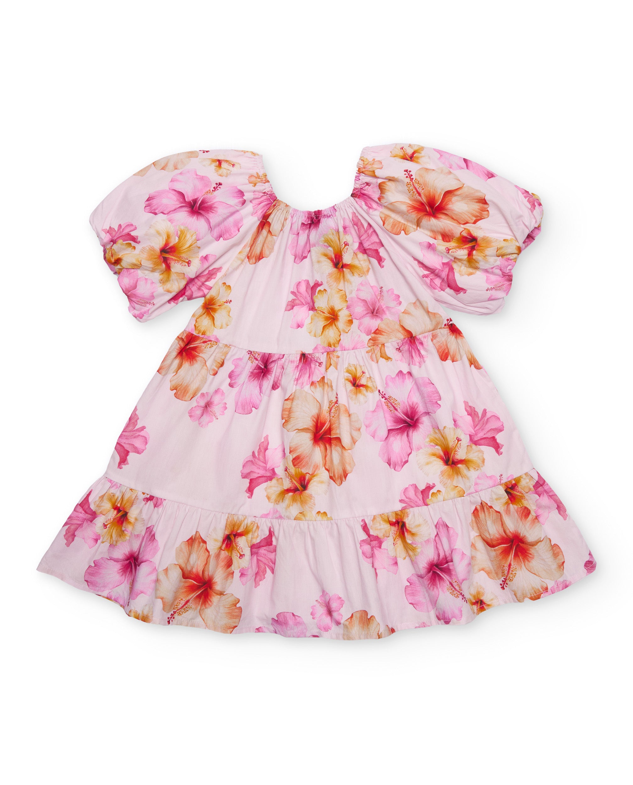 Vestido de niña de plana con estilo romántico