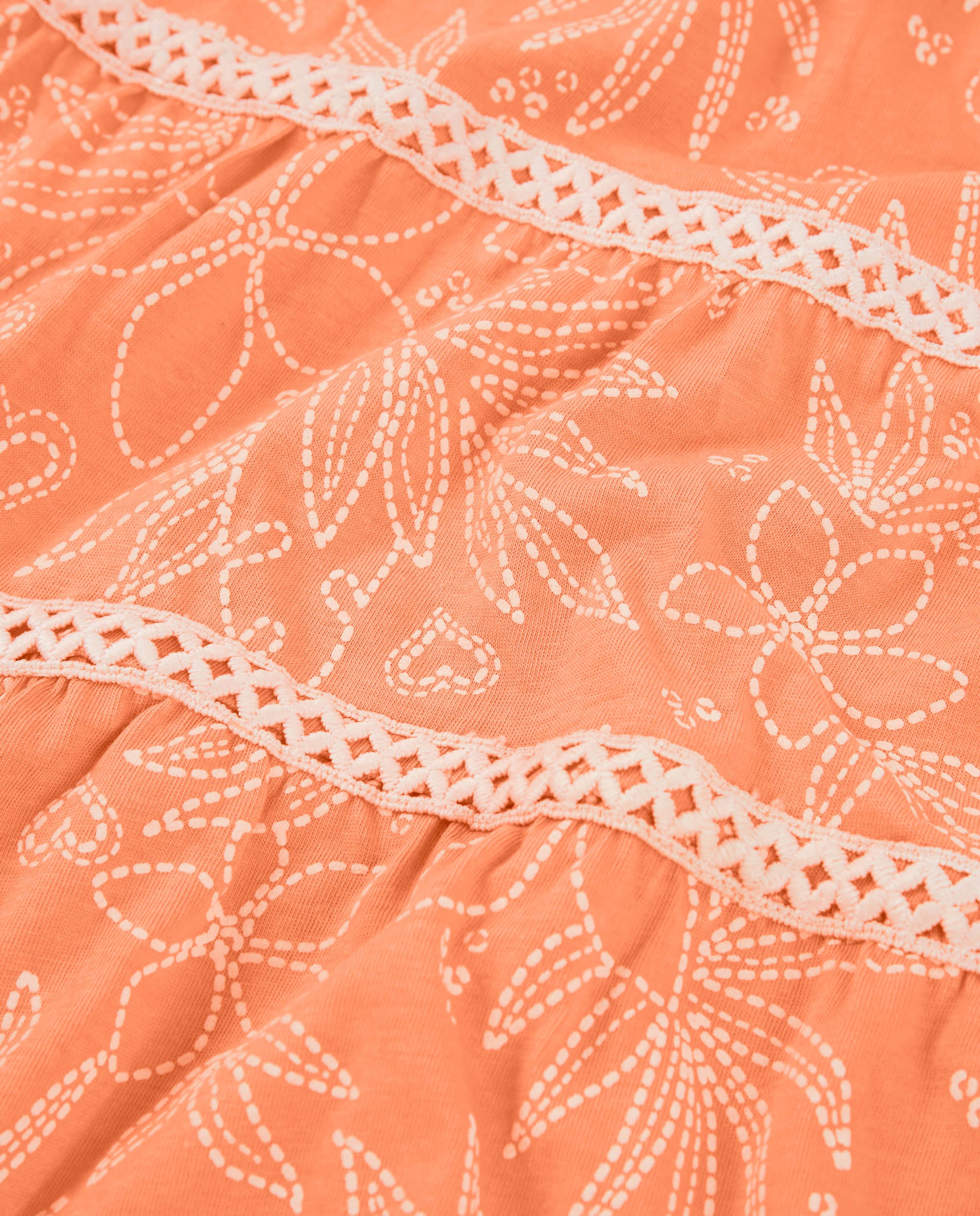Vestido de niña de punto con franjas decorativas