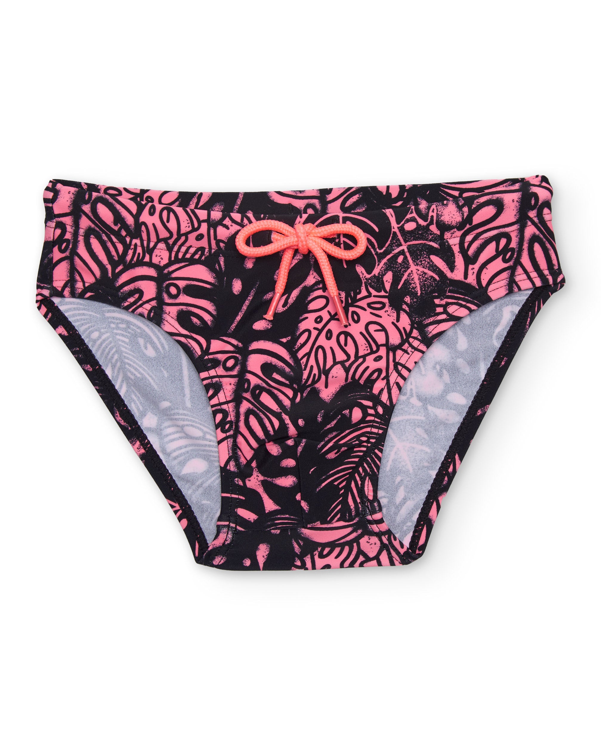 Bañador de niño de punto con cordón decorativo
