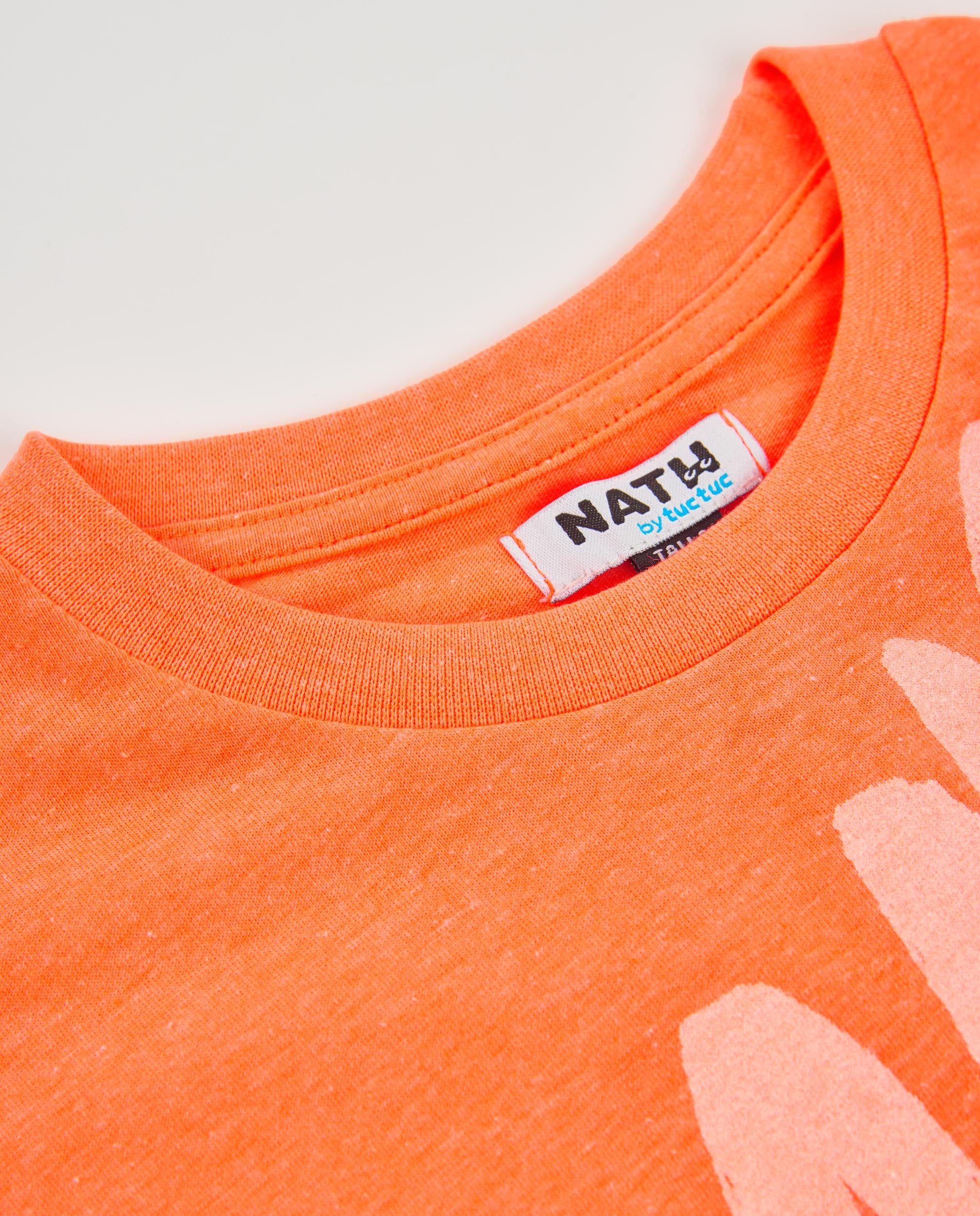 Camiseta de niño de punto con gran estampado frontal