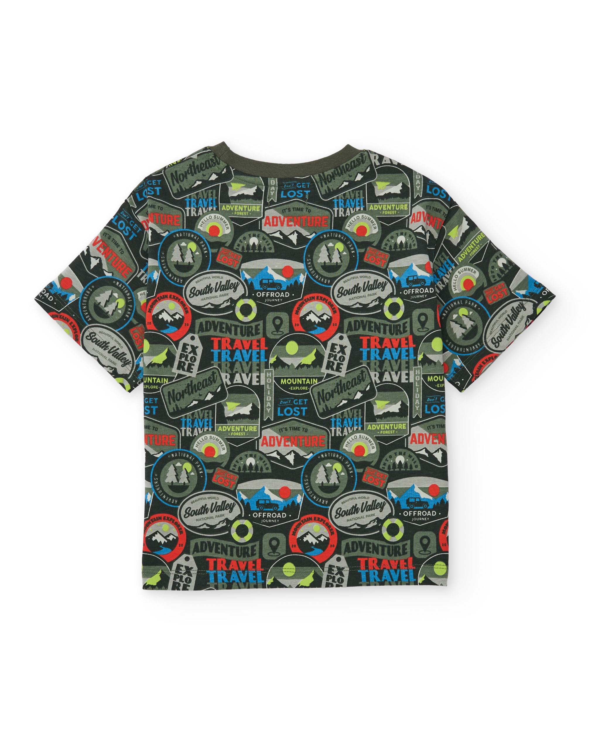 Camiseta de niño de punto con temática aventurera