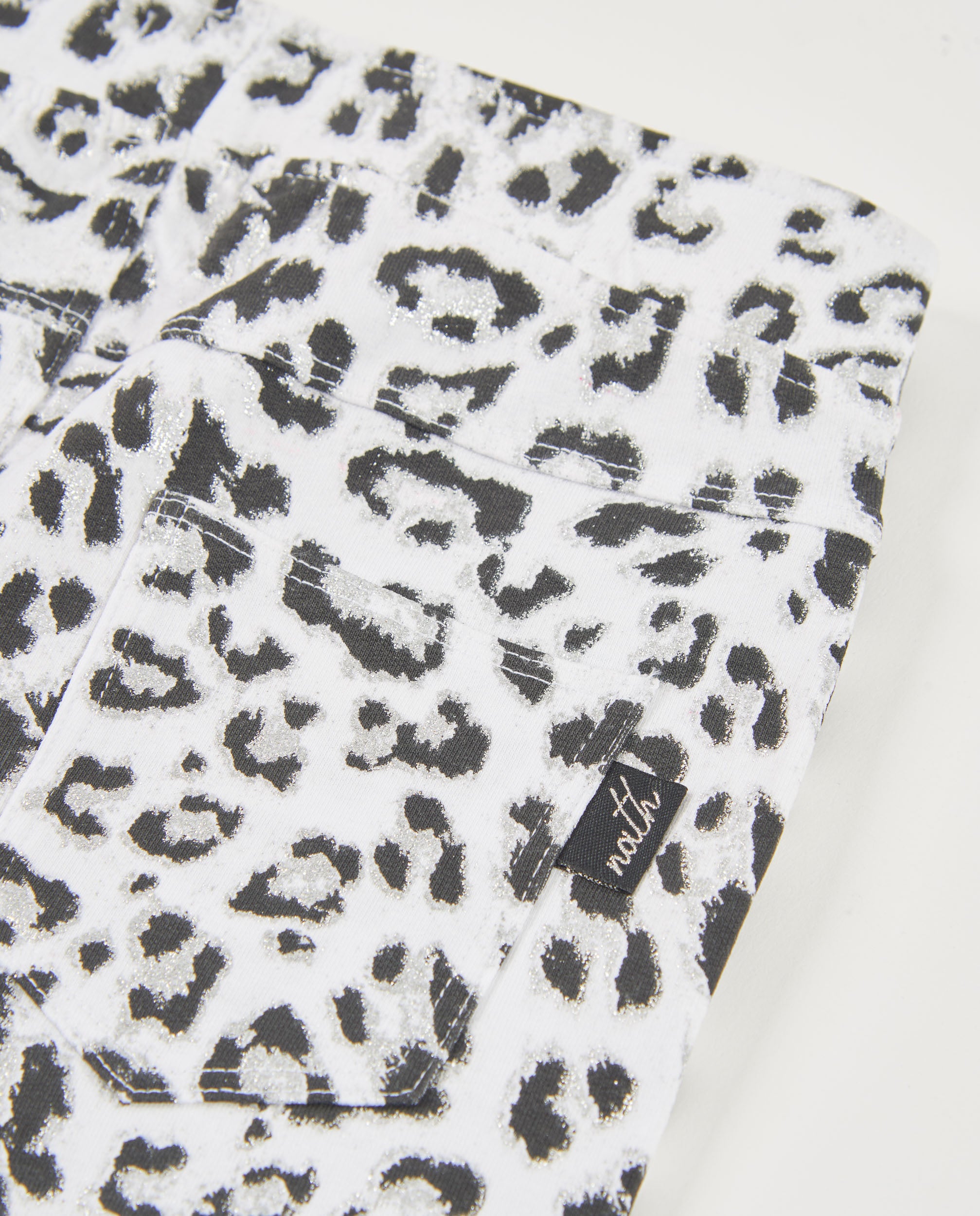 Short de niña de punto con diseño animal print