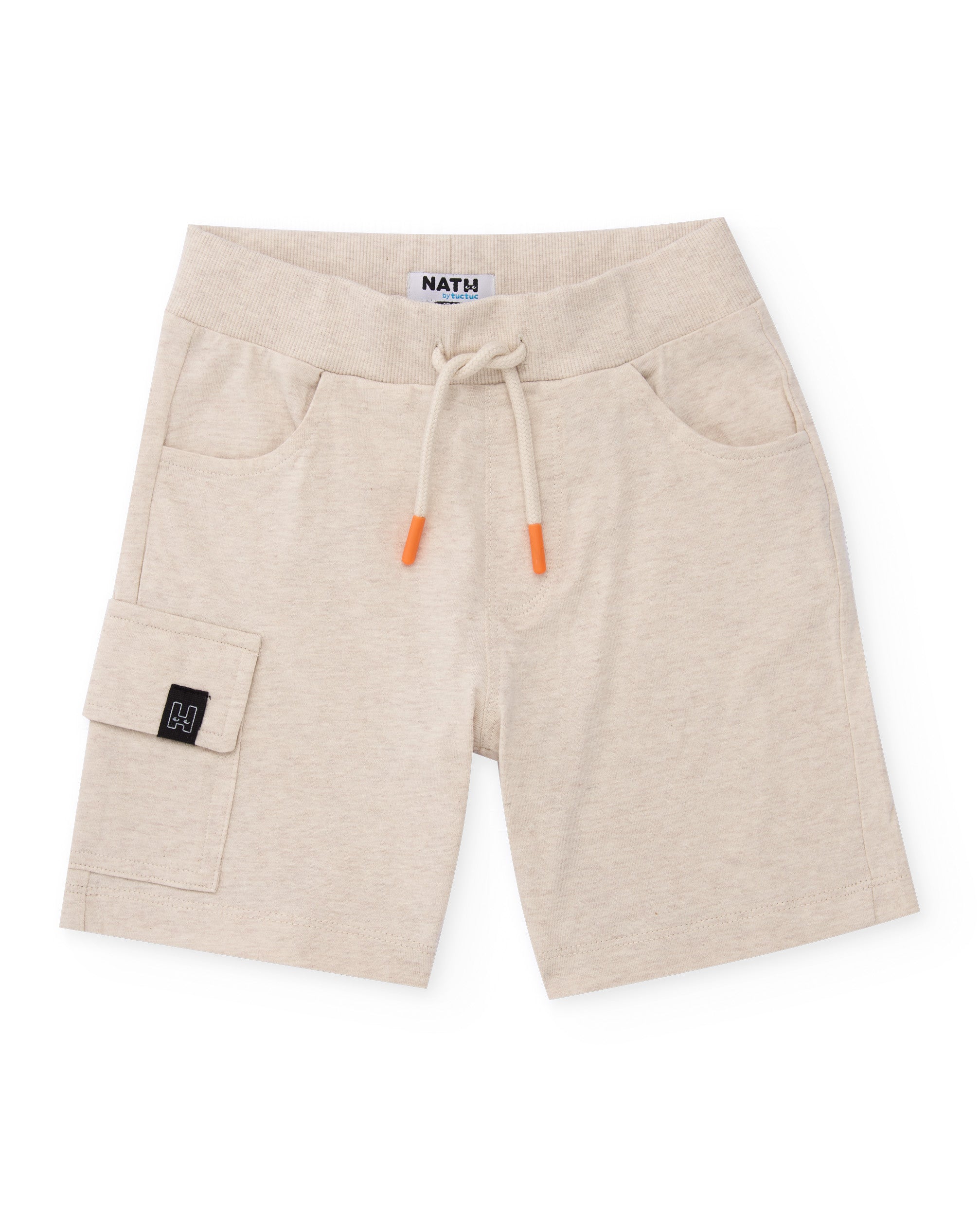 Bermuda de niño de punto con bolsillo lateral