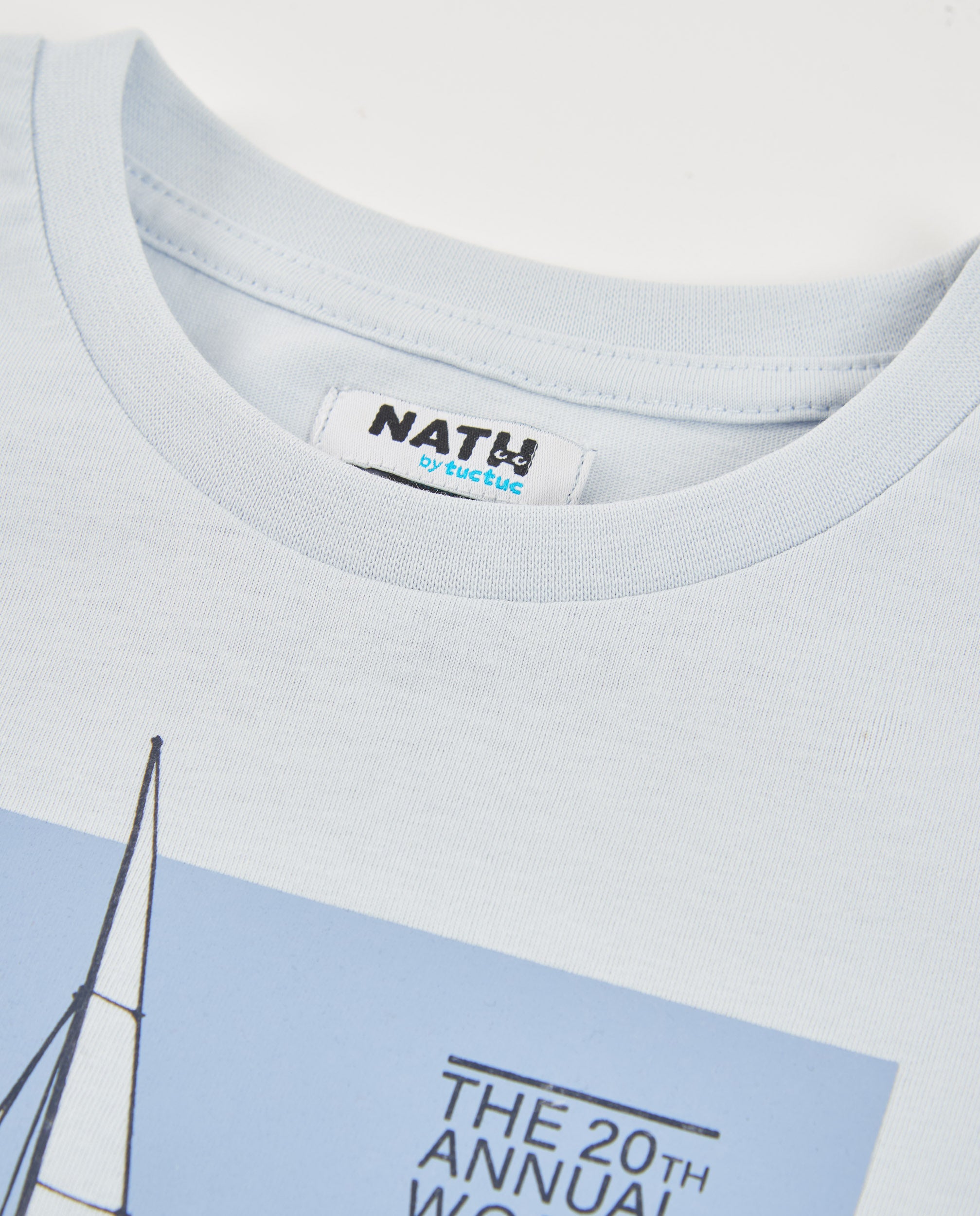 Camiseta de niño de punto con estampado náutico