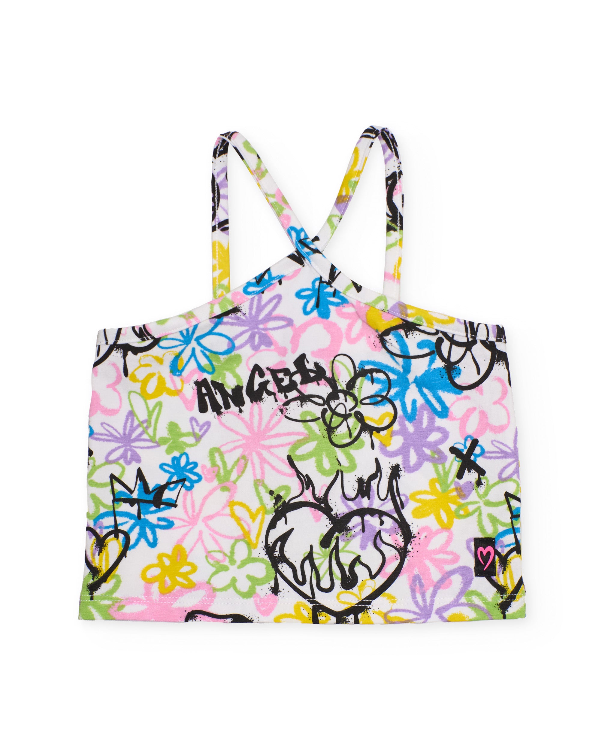 Conjunto de niña de punto con estampado grafiti