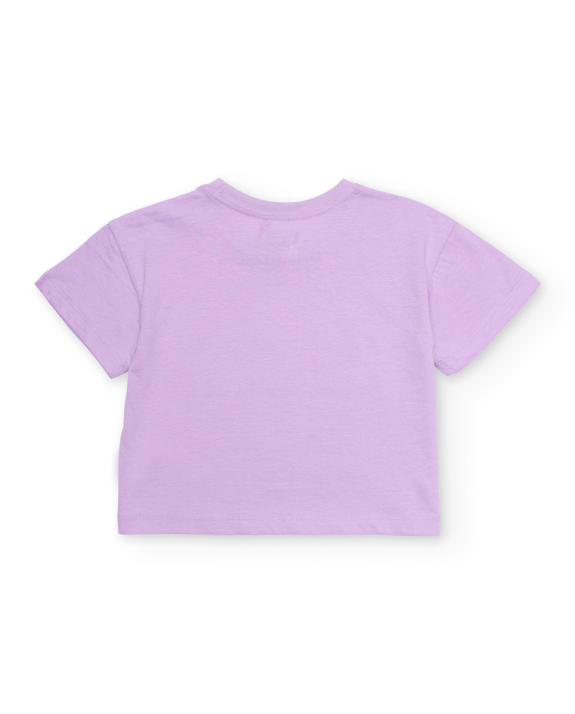 Conjunto de niña de punto con gráfico tropical