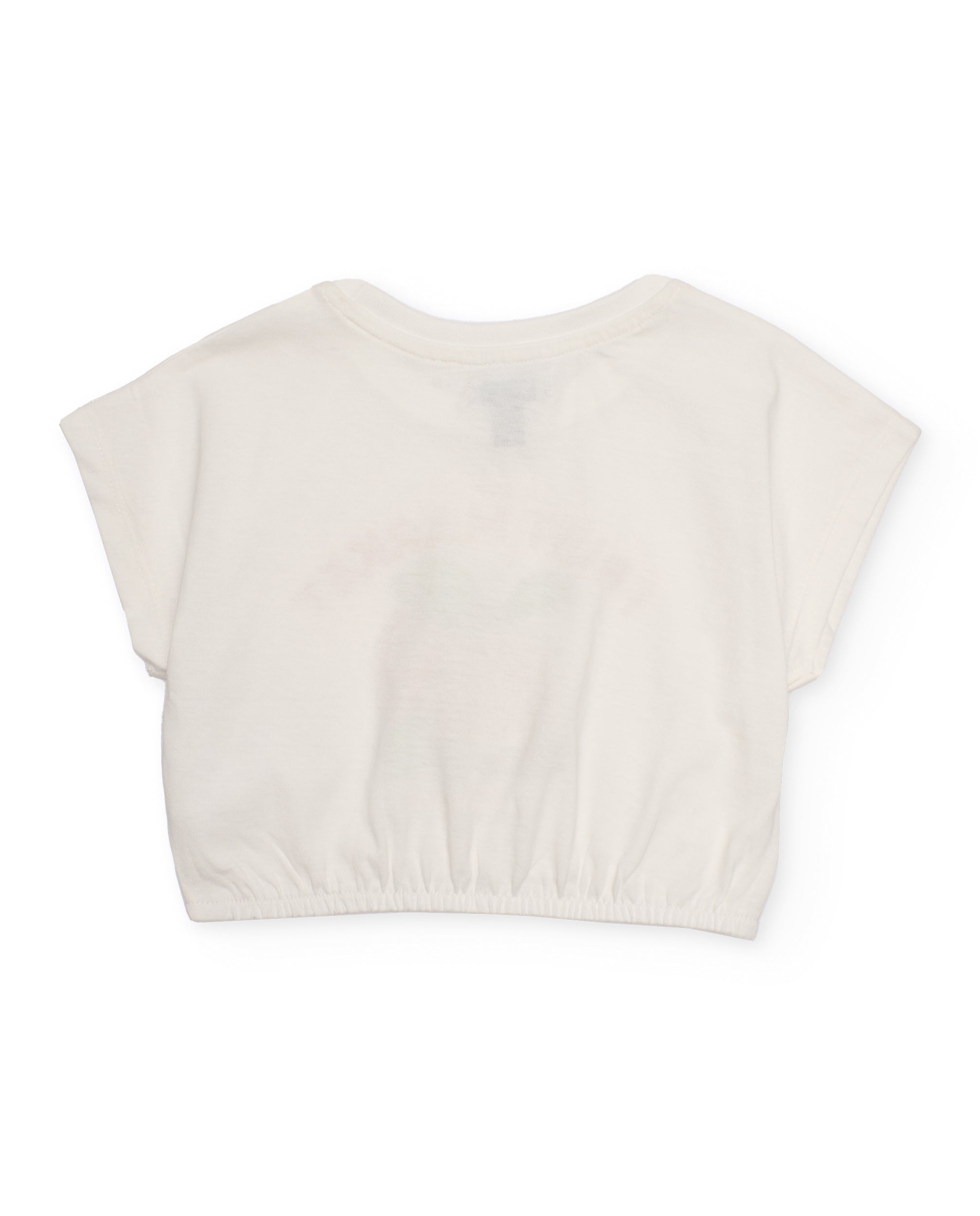Conjunto de niña de punto y acabado delicado