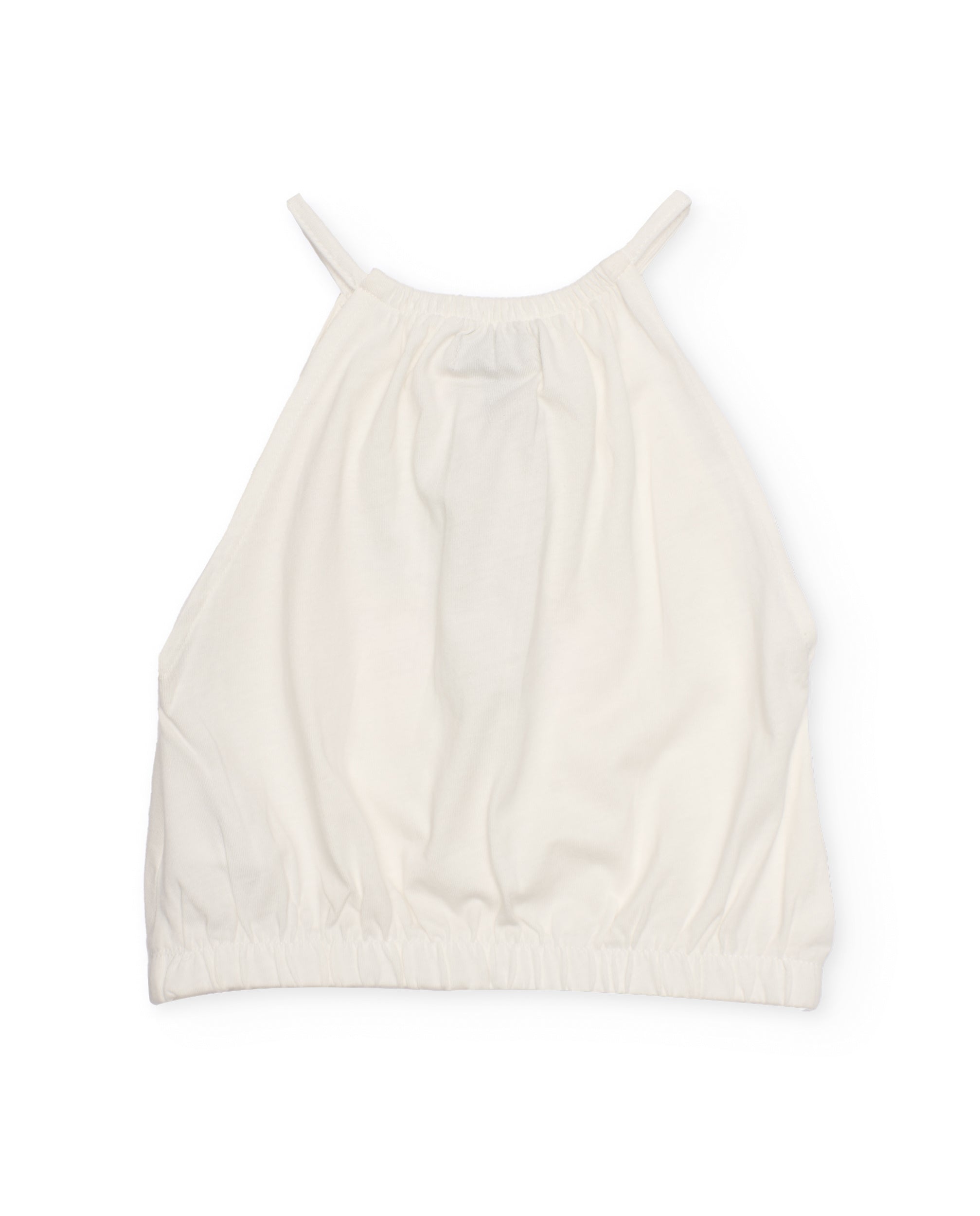 Conjunto de niña de punto con estampado tropical