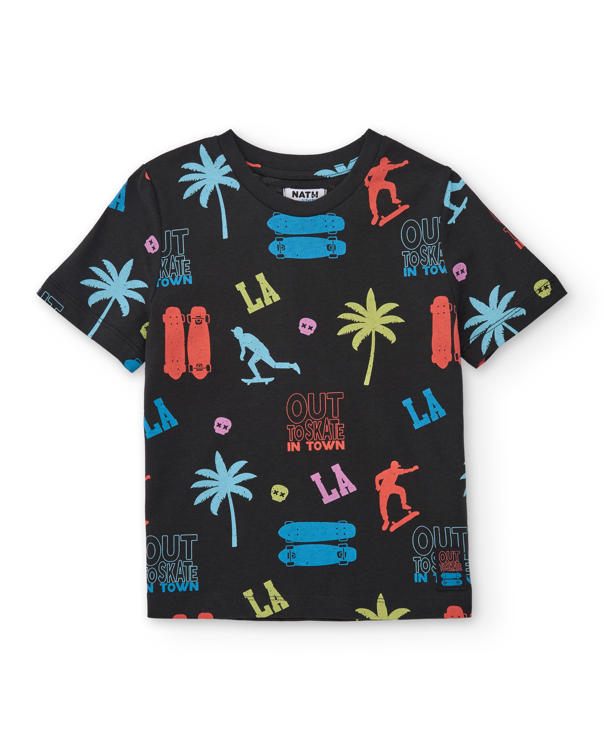Conjunto de niño de punto con estampado urbano