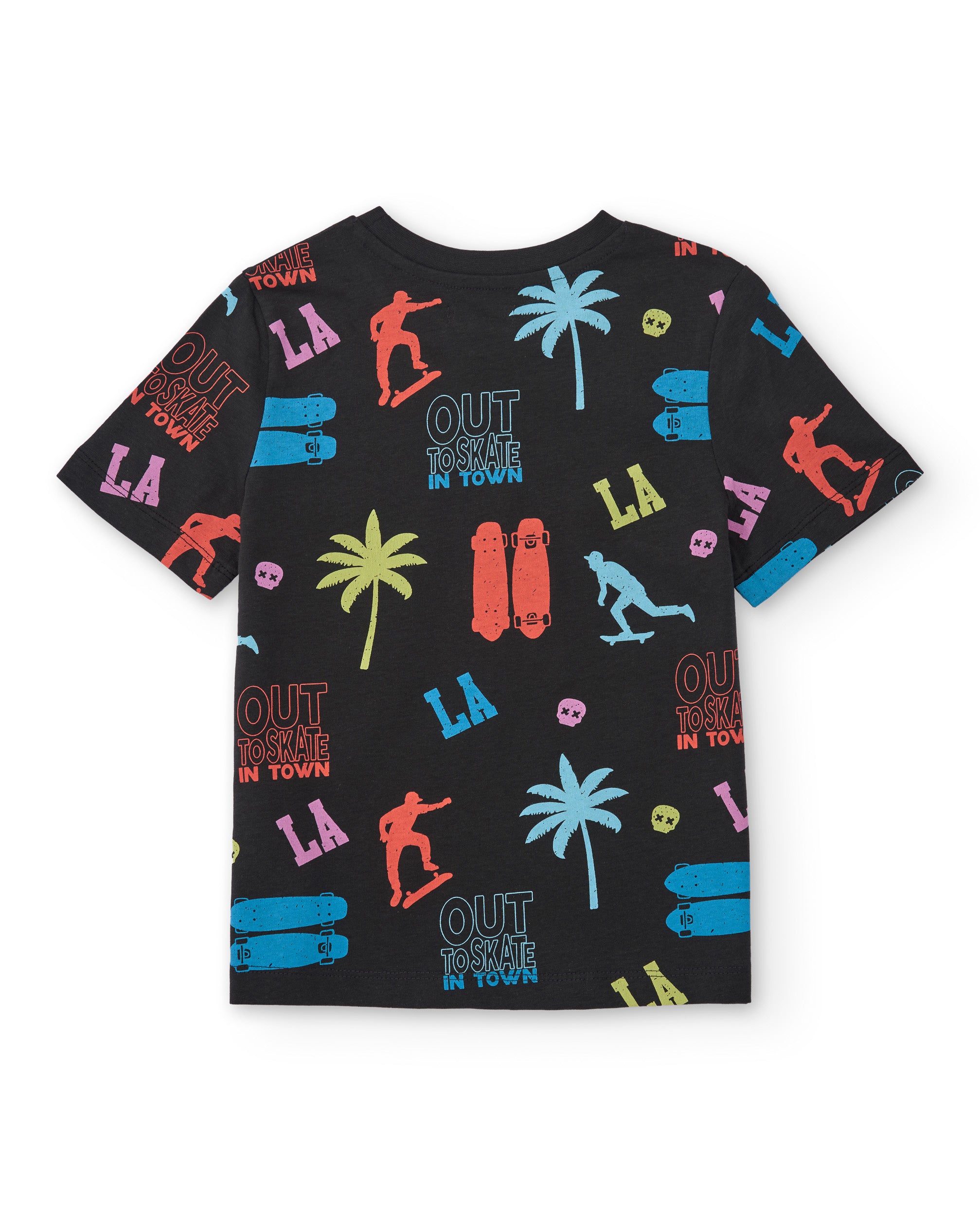 Conjunto de niño de punto con estampado urbano