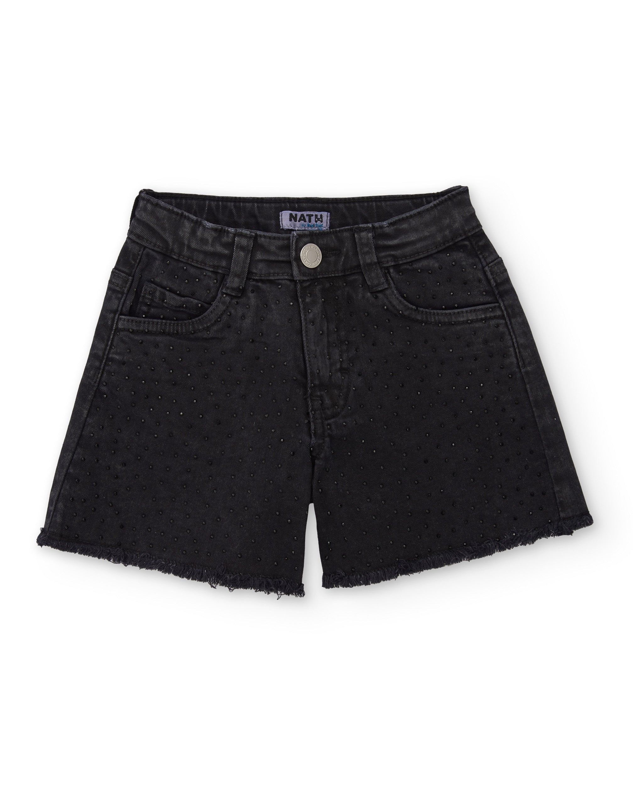 Short de niña de plana con apliques decorativos