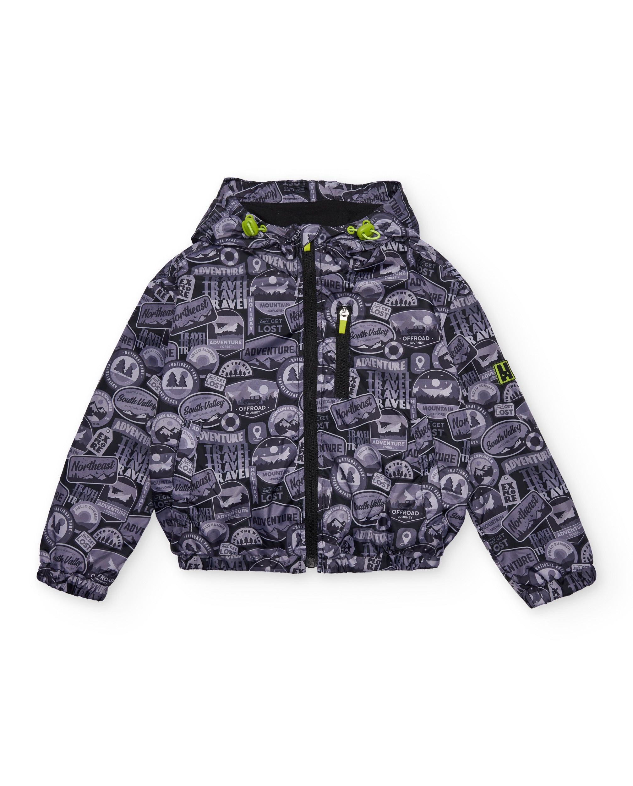 Chaqueta de niño de plana con temática aventurera