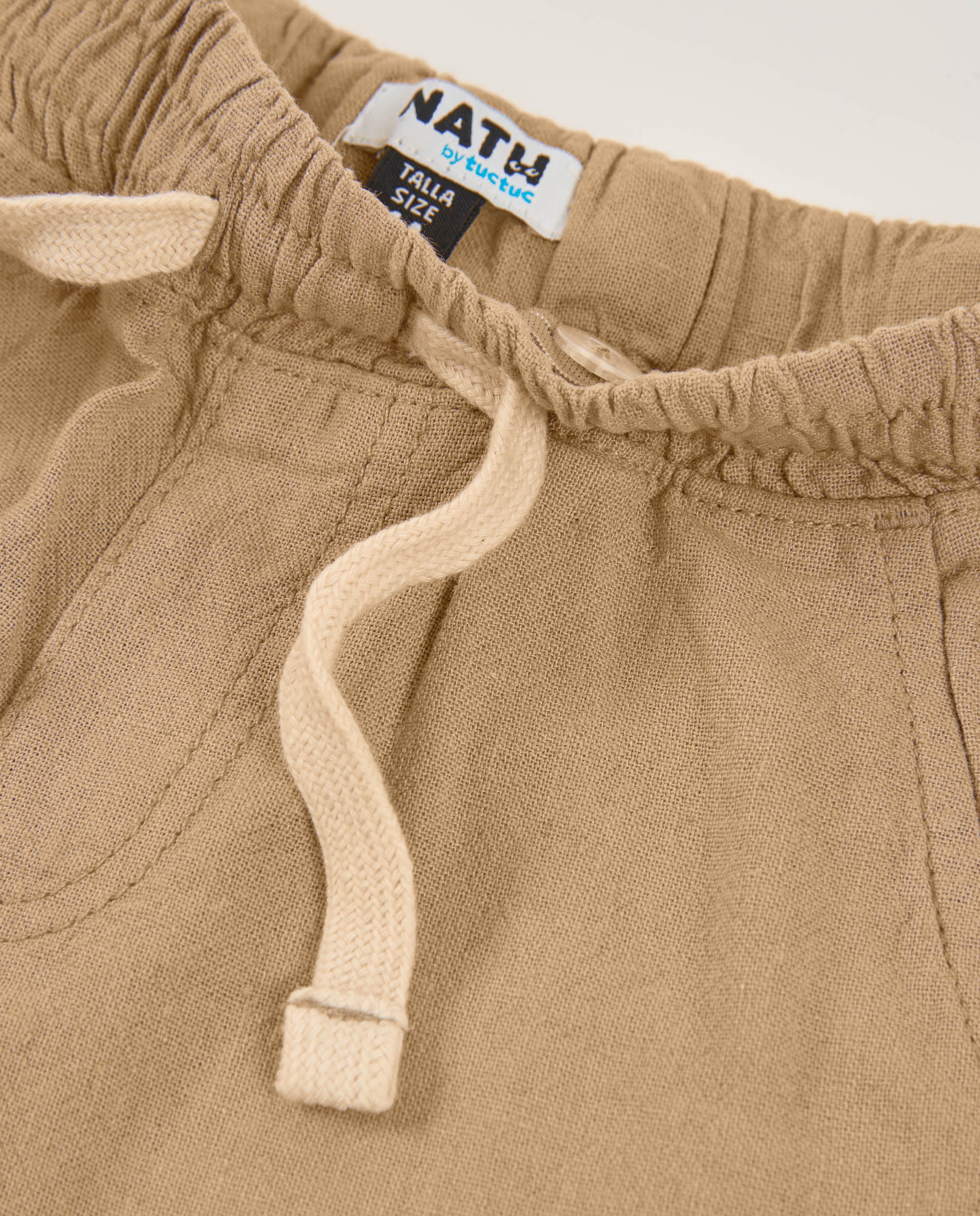 Pantalones de niño de plana con cintura elástica