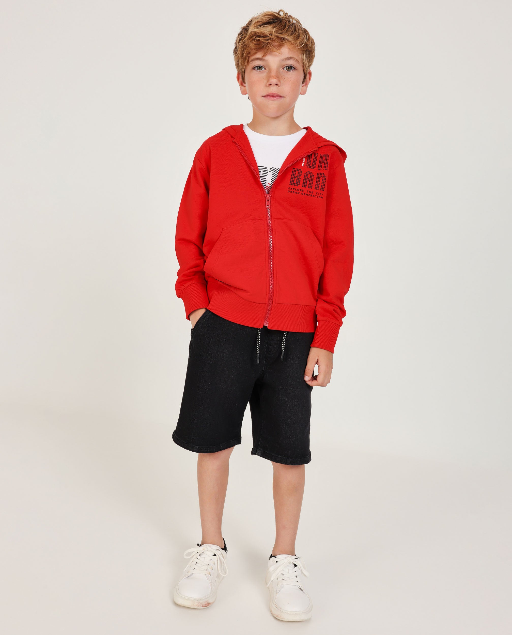 Sudadera de niño de punto con capucha
