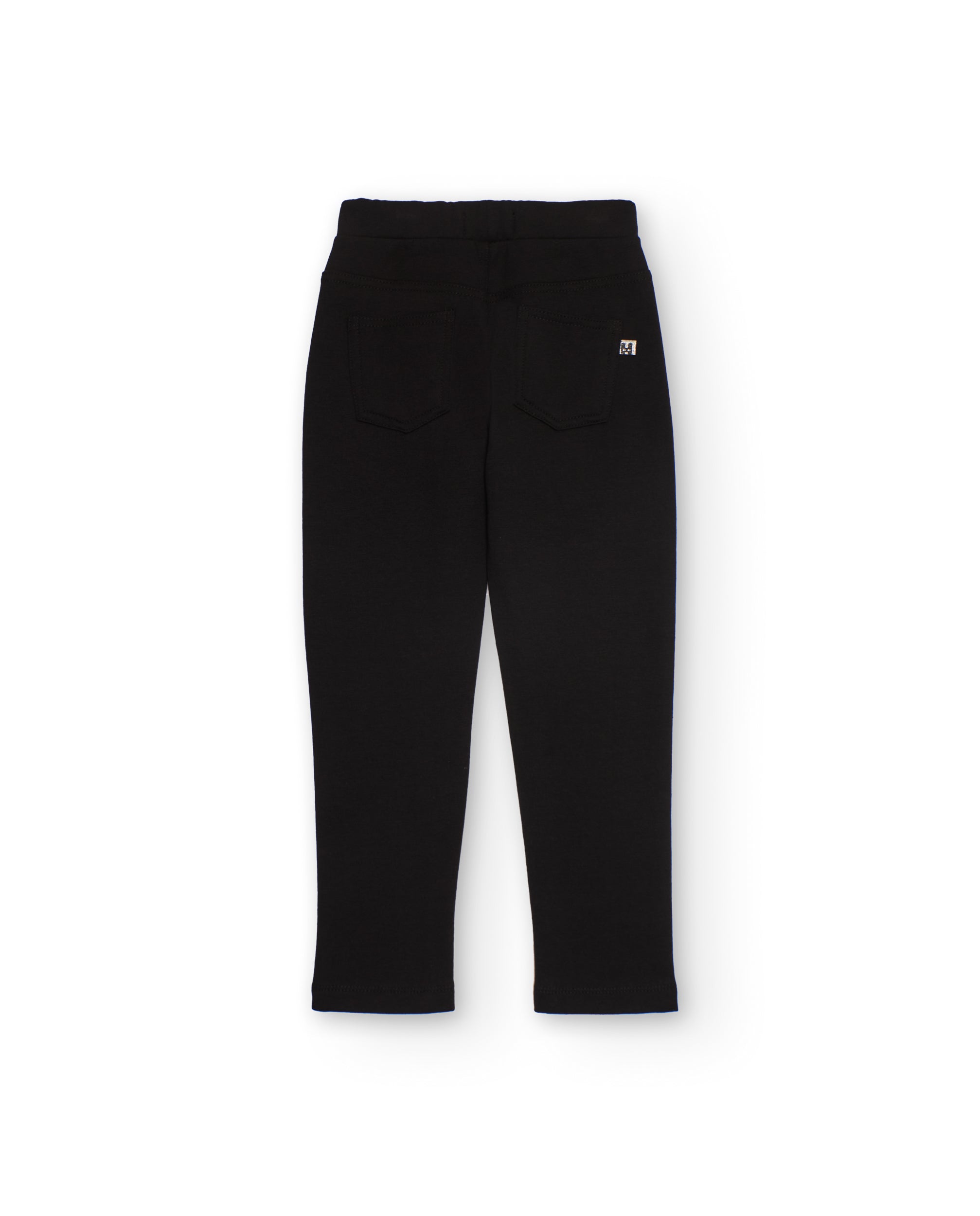 Leggings de niña de felpa con cintura elástica y corte ajustado
