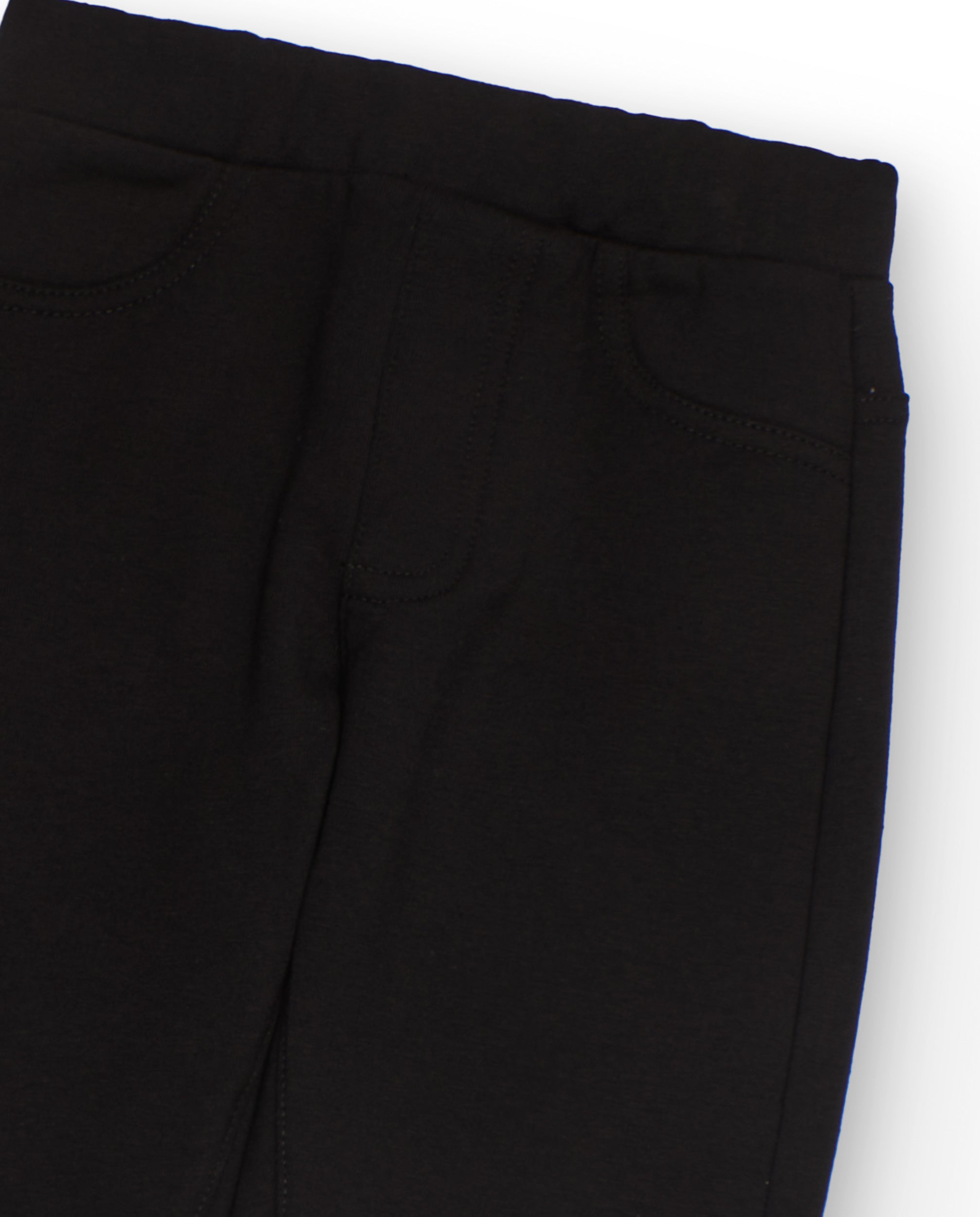 Leggings de niña de felpa con cintura elástica y corte ajustado
