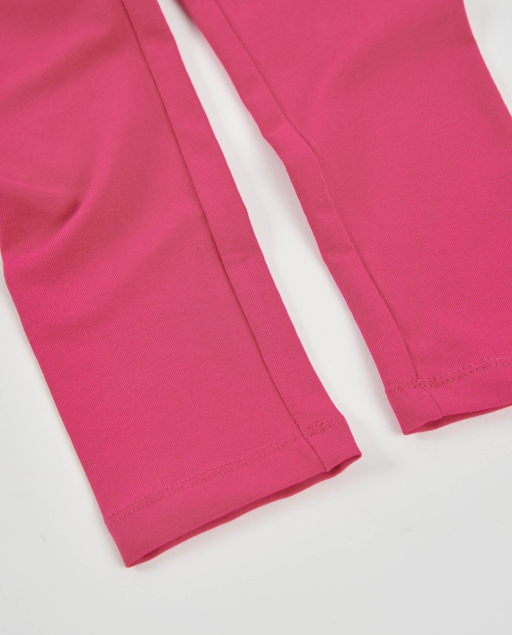 Legging de niña de punto corte largo y cintura elástica