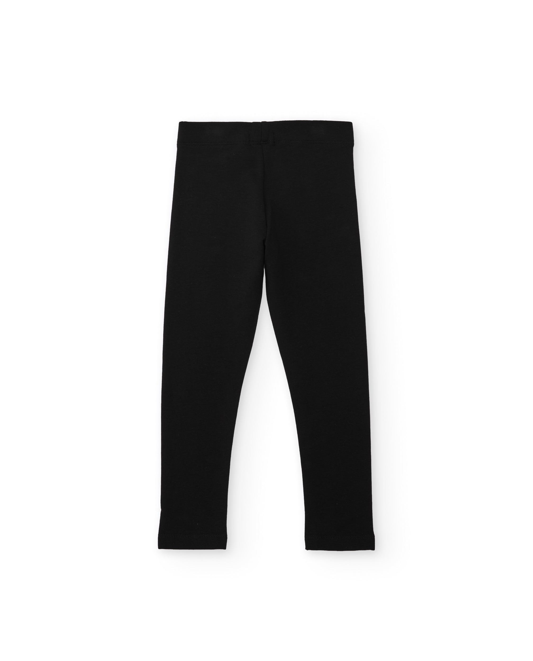 Leggings de niña de felpa con corte largo y ajuste elástico