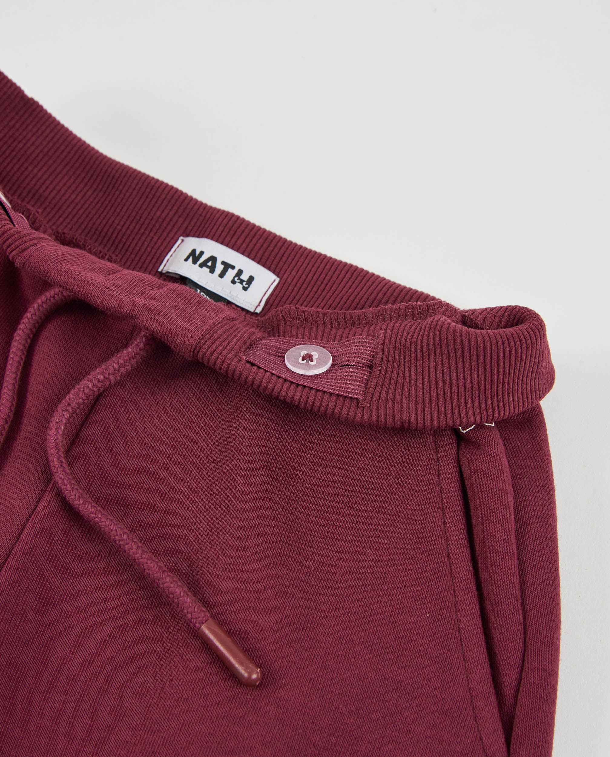 Pantalón de niña de felpa con corte ancho y cordón ajustable