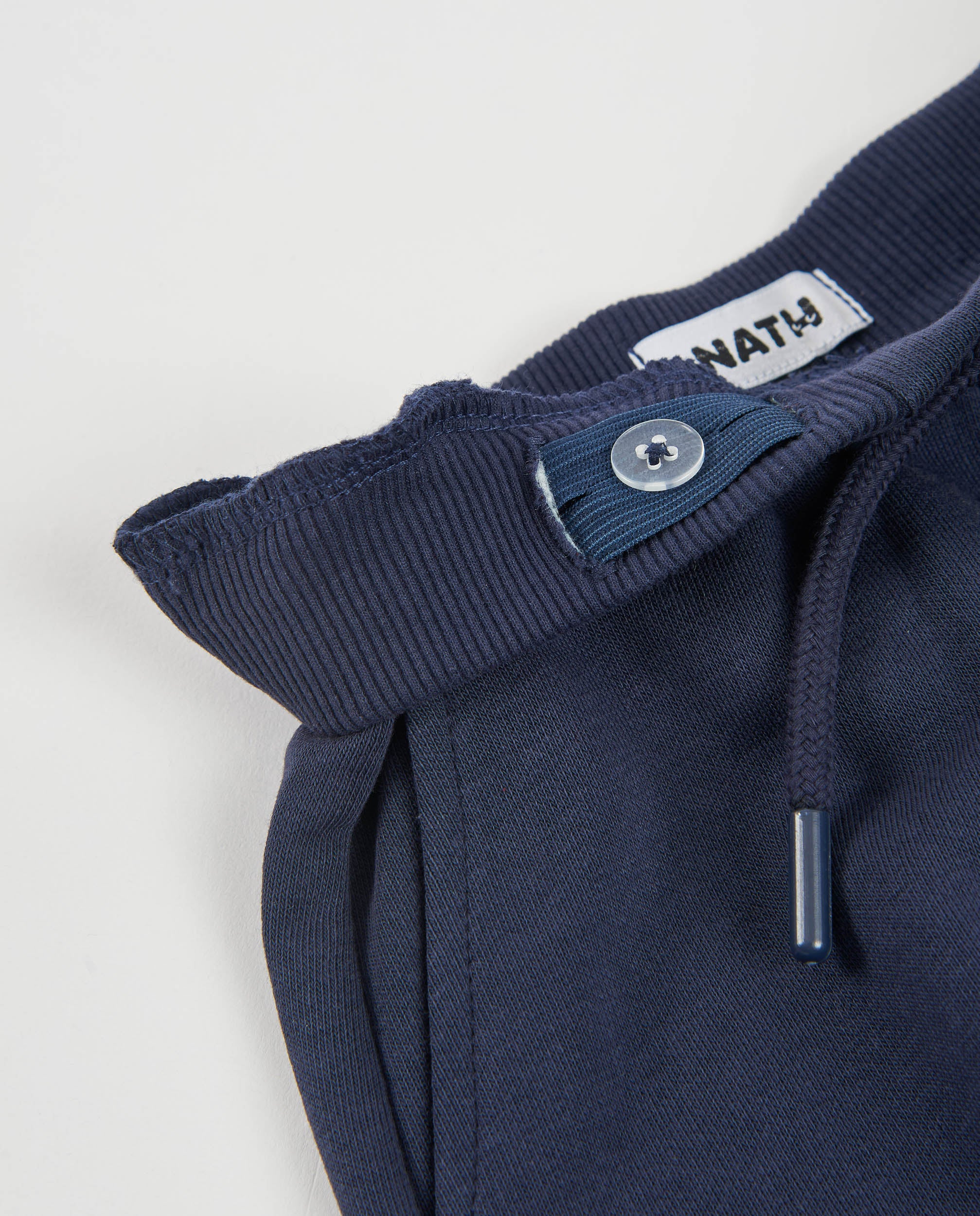 Pantalón de niña de felpa con corte recto y cintura alta