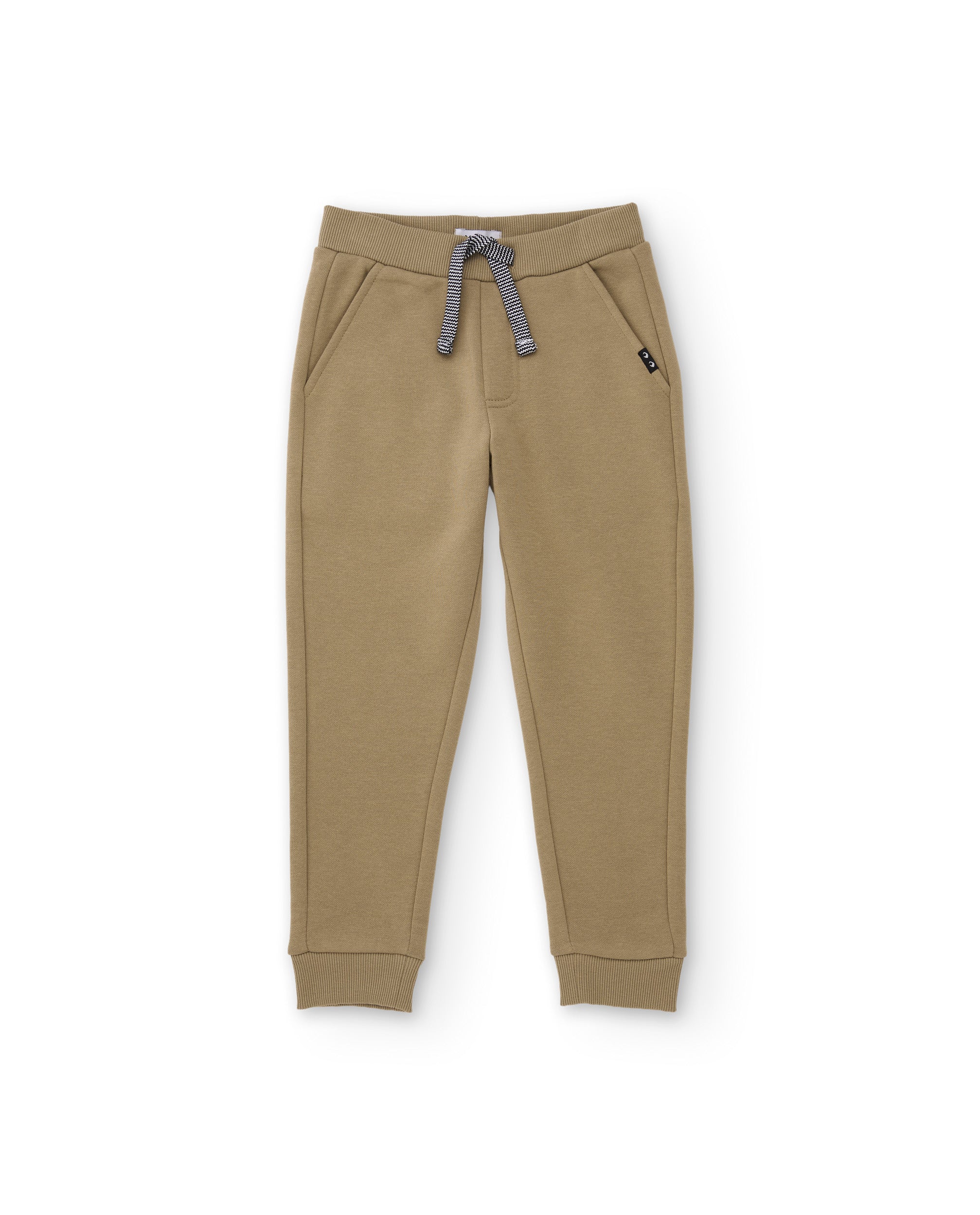Pantalón de niño de felpa cómodo con cordón ajustable