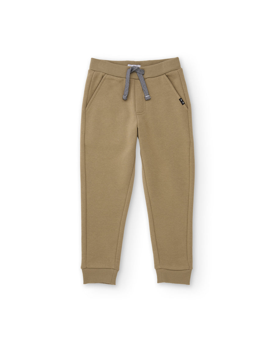 Pantaloni comodi da bambino in felpa con coulisse regolabile