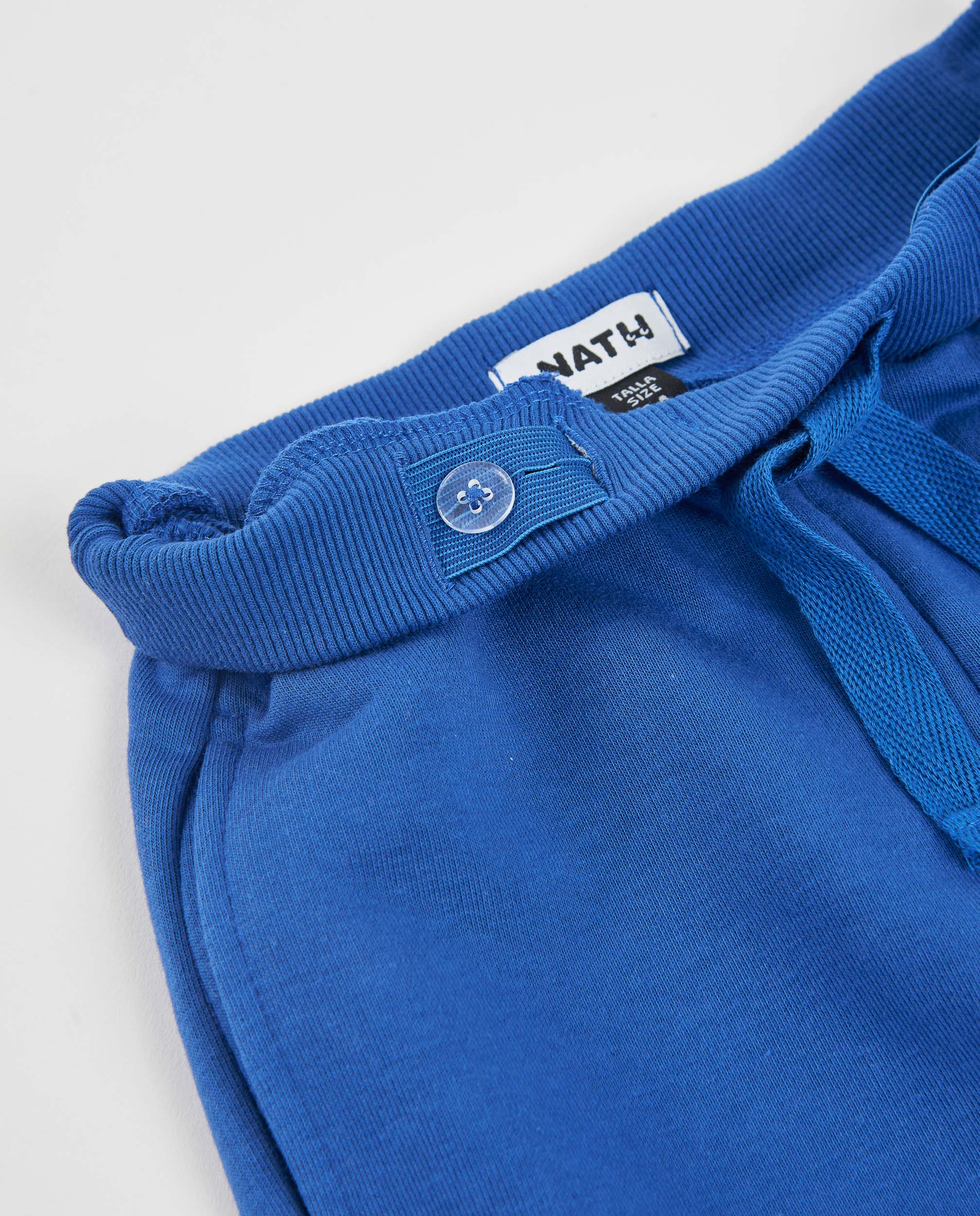 Pantalón de niño de felpa con cintura ajustable y bolsillo lateral