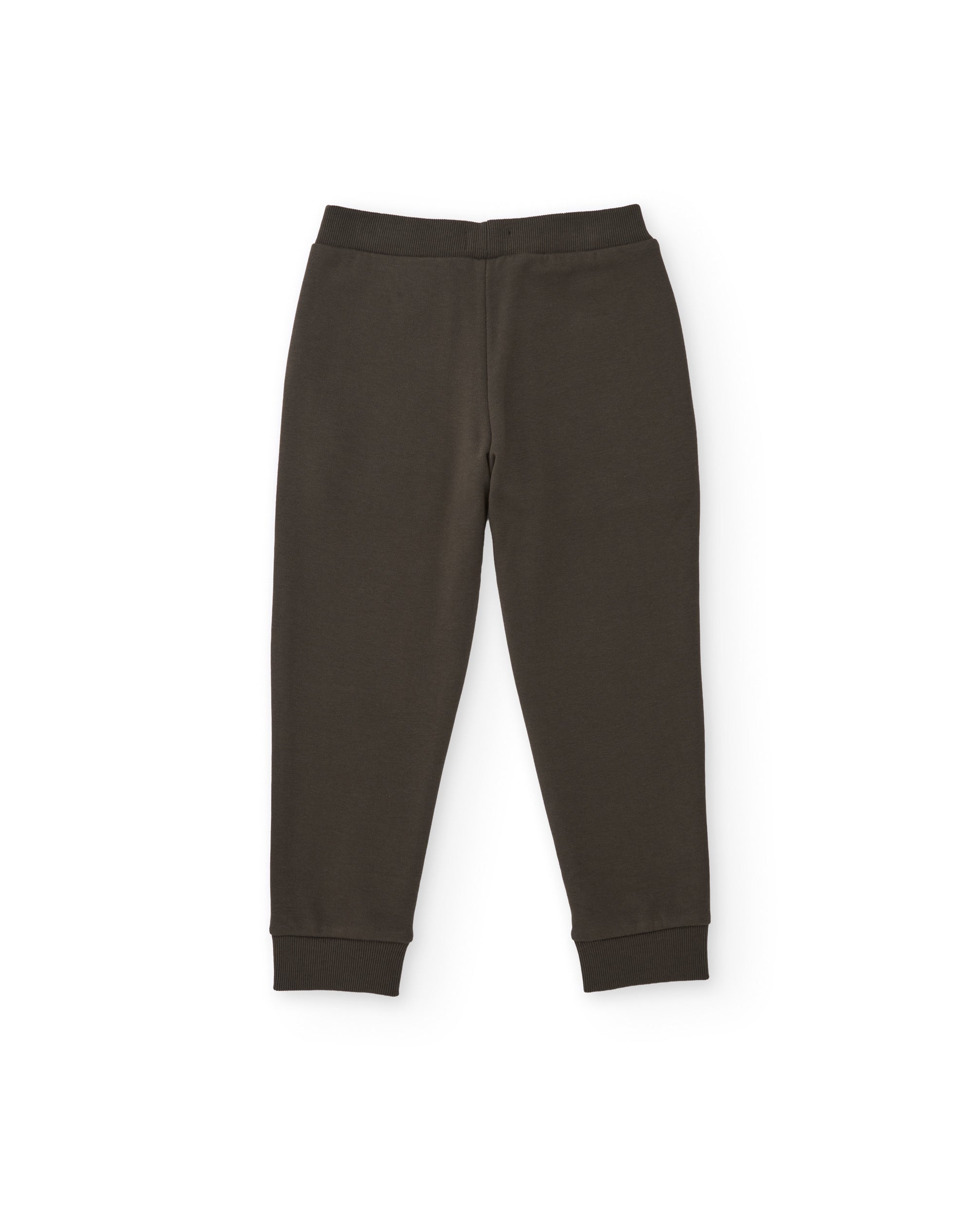 Pantalón de niño de felpa con puños acanalados y cintura elástica