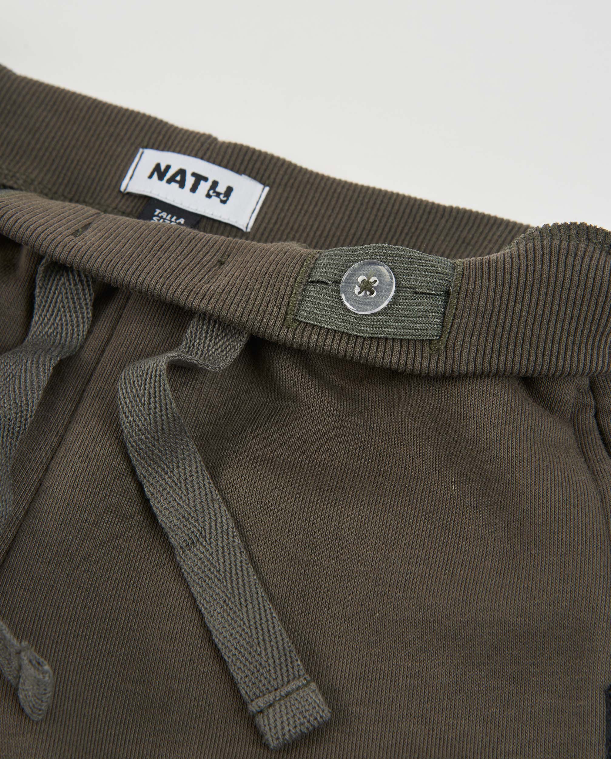 Pantalón de niño de felpa con puños acanalados y cintura elástica