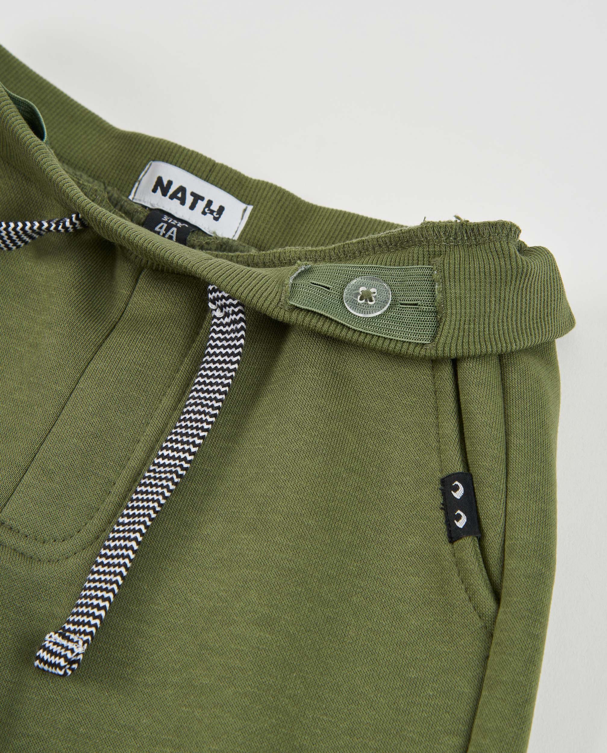 Pantalón de niño de felpa con cinturilla ajustable y bolsillos
