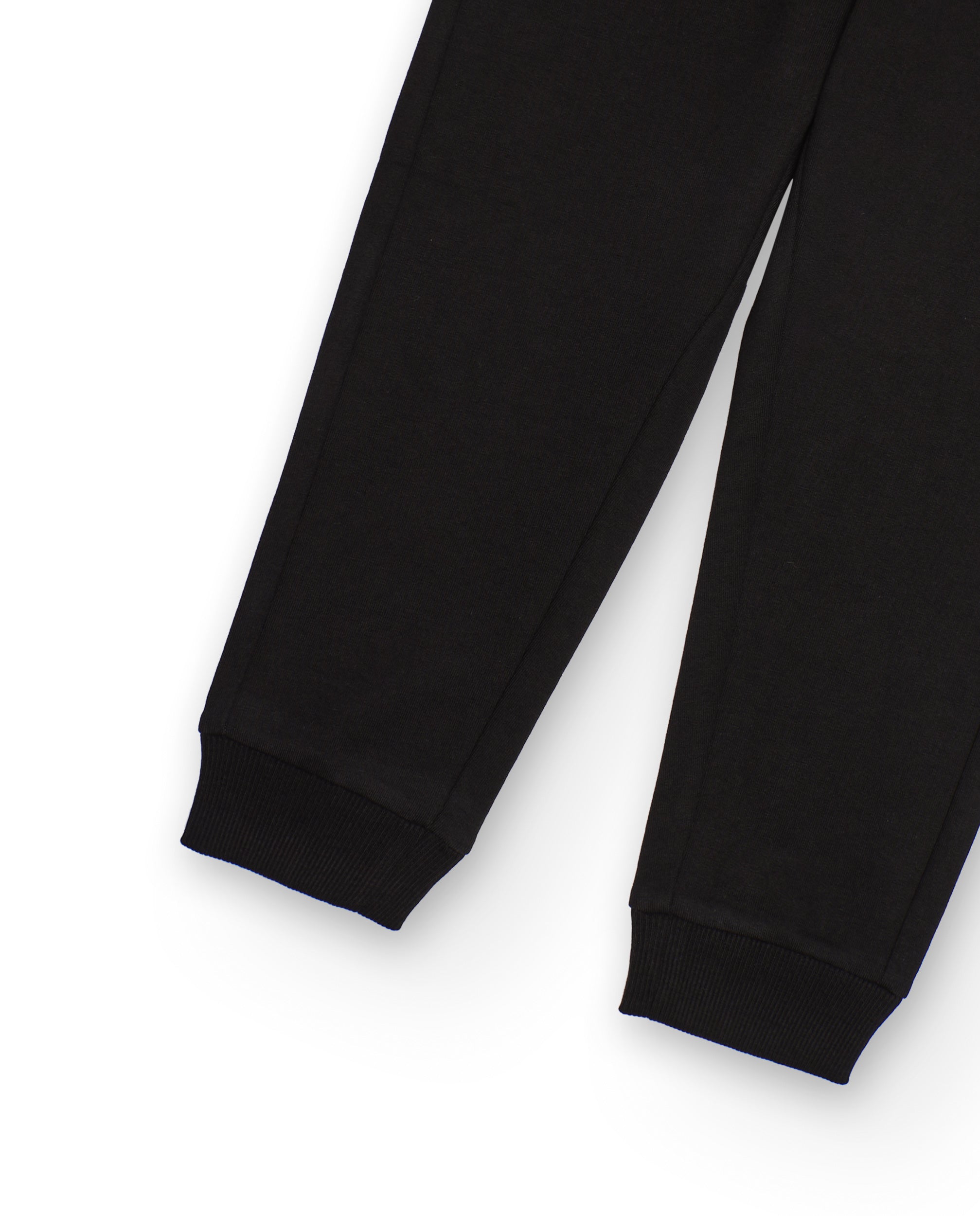 Pantalón deportivo de niño de felpa con cordón y puños elásticos