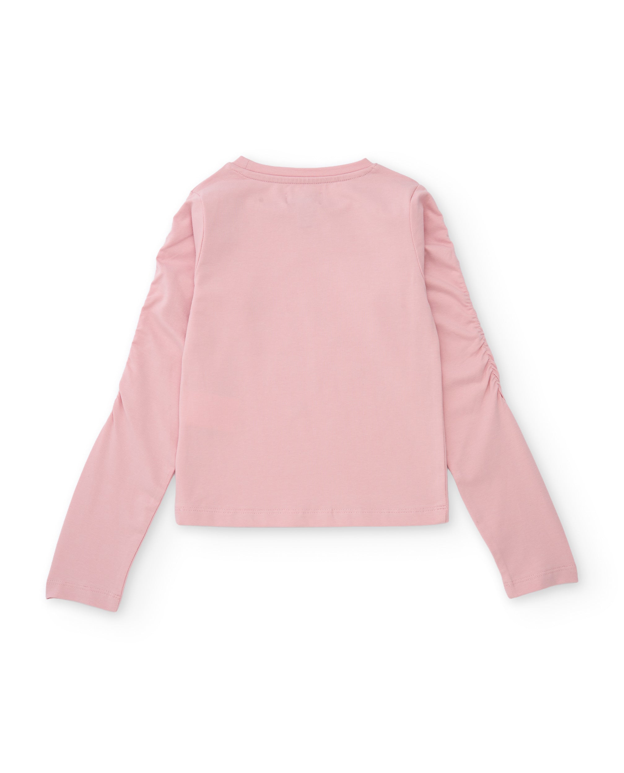 T-shirt de menina em malha com apliques brilhantes