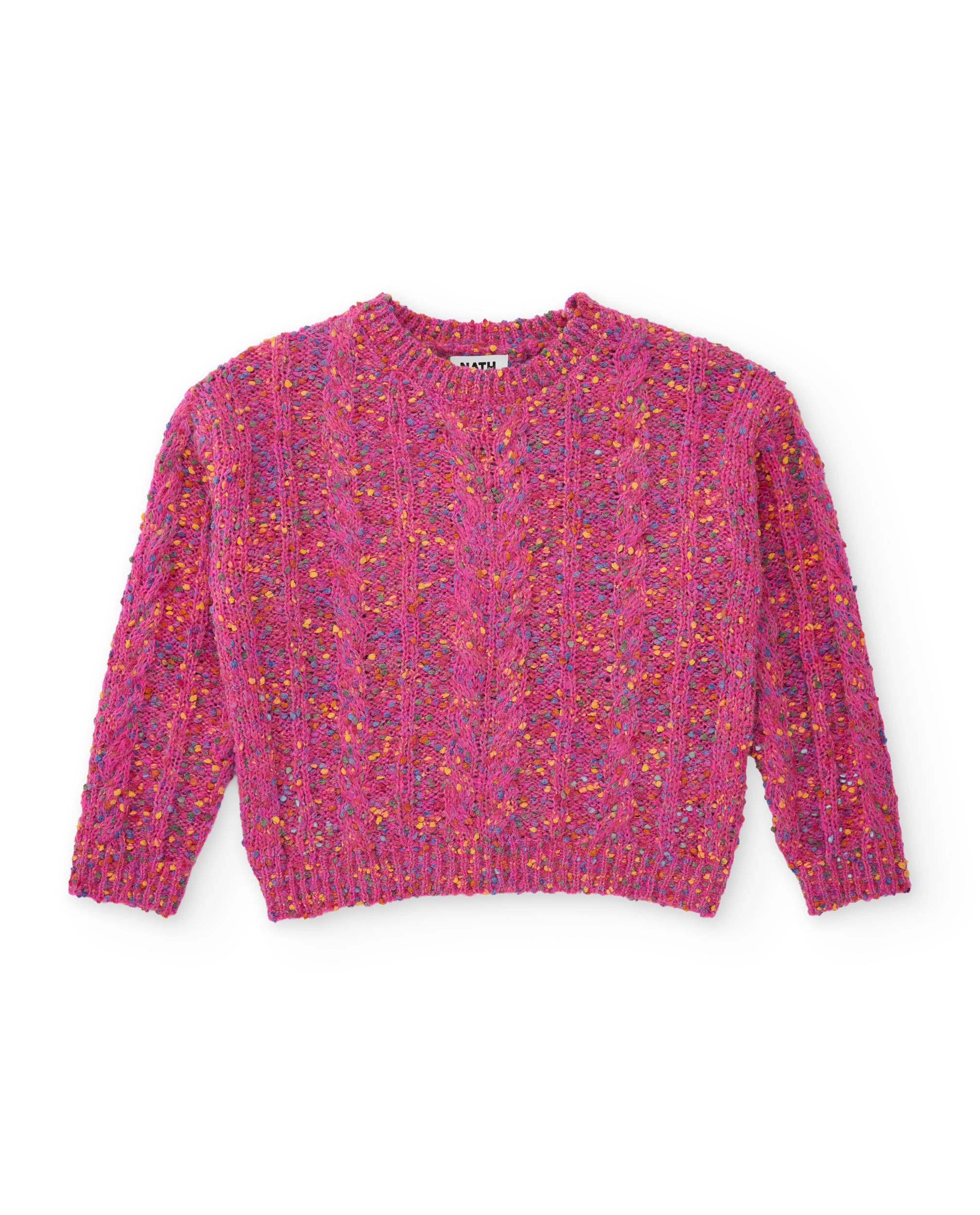 Jersey de niña de tricot con diseño multicolor y tacto suave