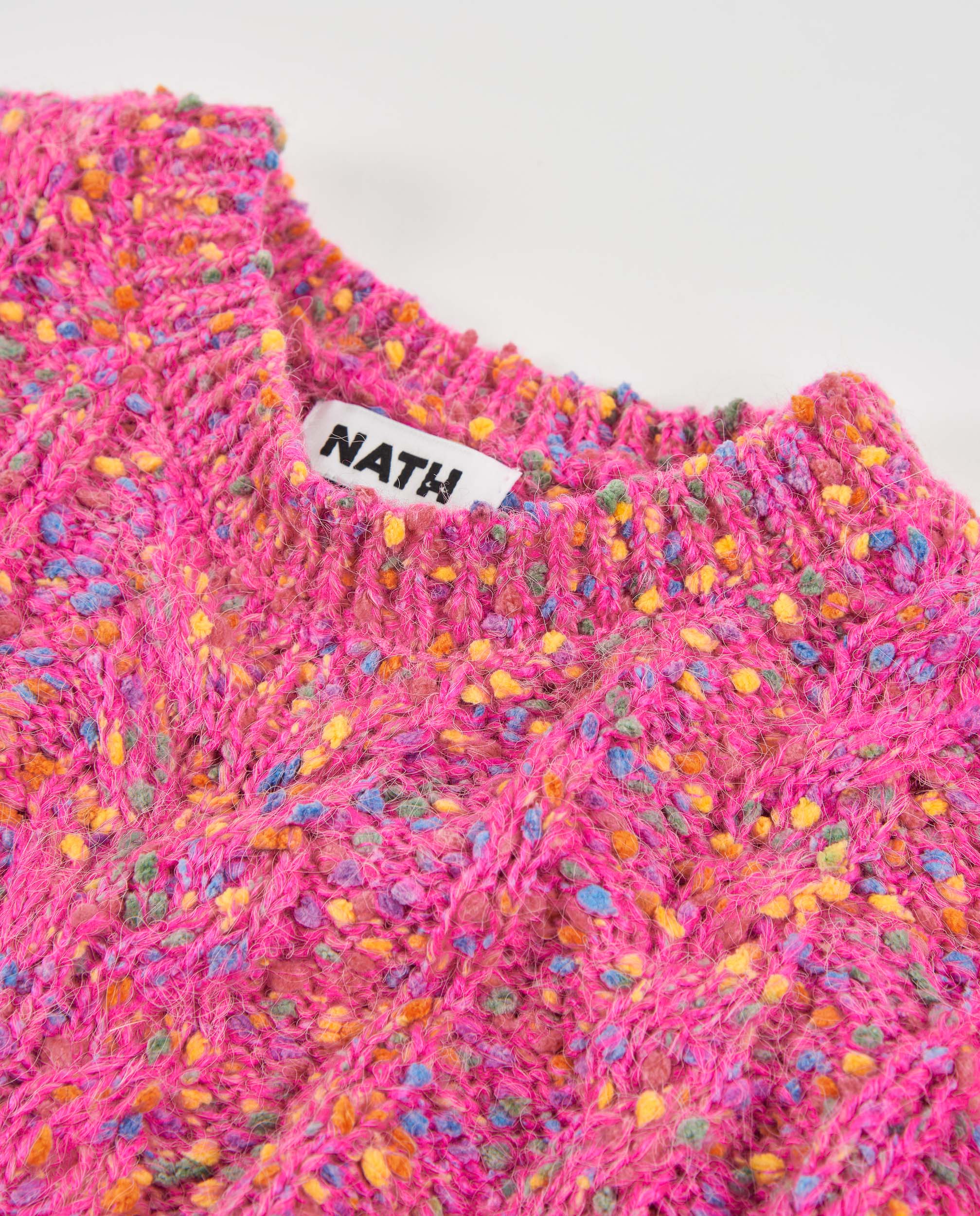 Jersey de niña de tricot con diseño multicolor y tacto suave