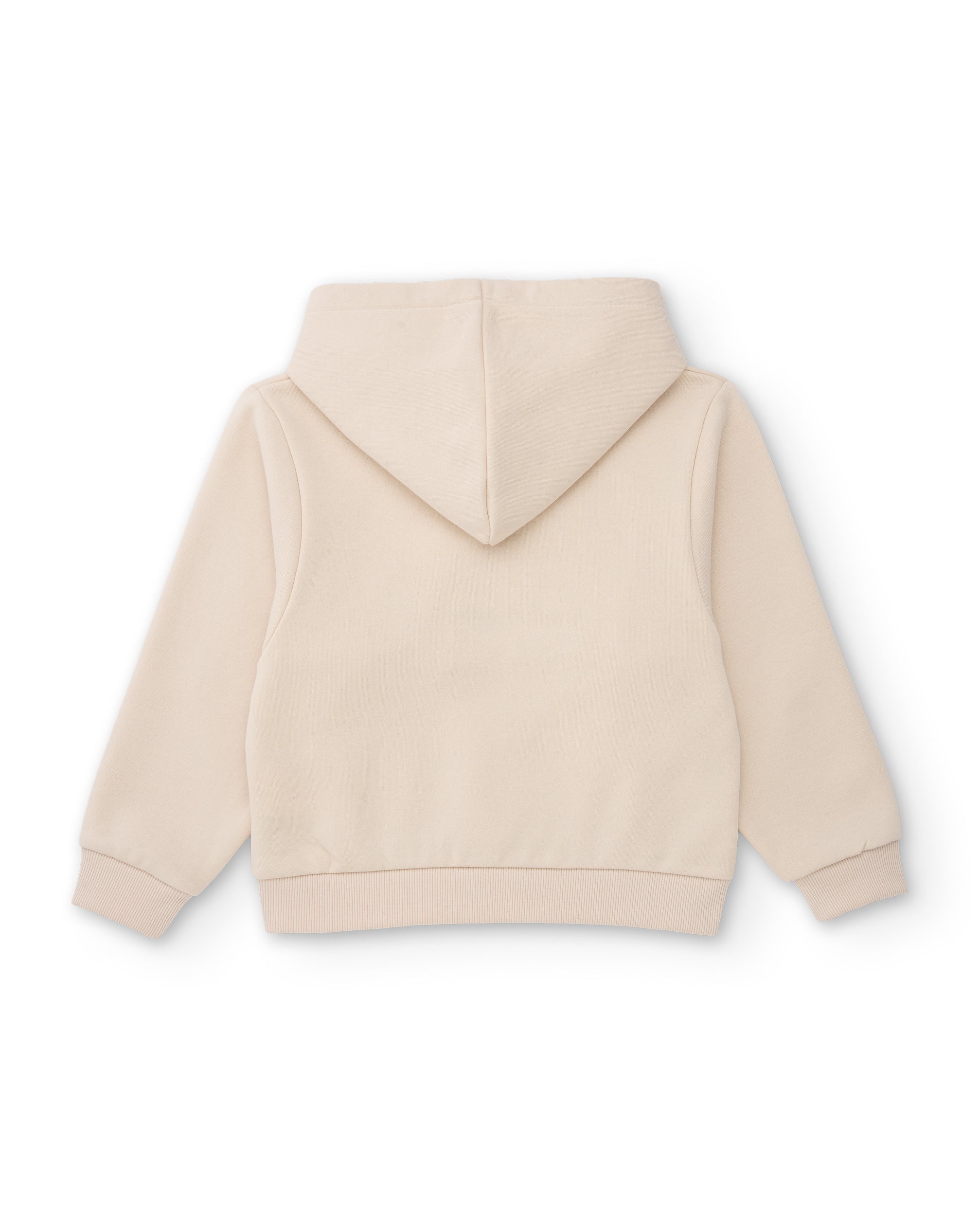Conjunto de niña de punto con sudadera de capucha y bordado floral