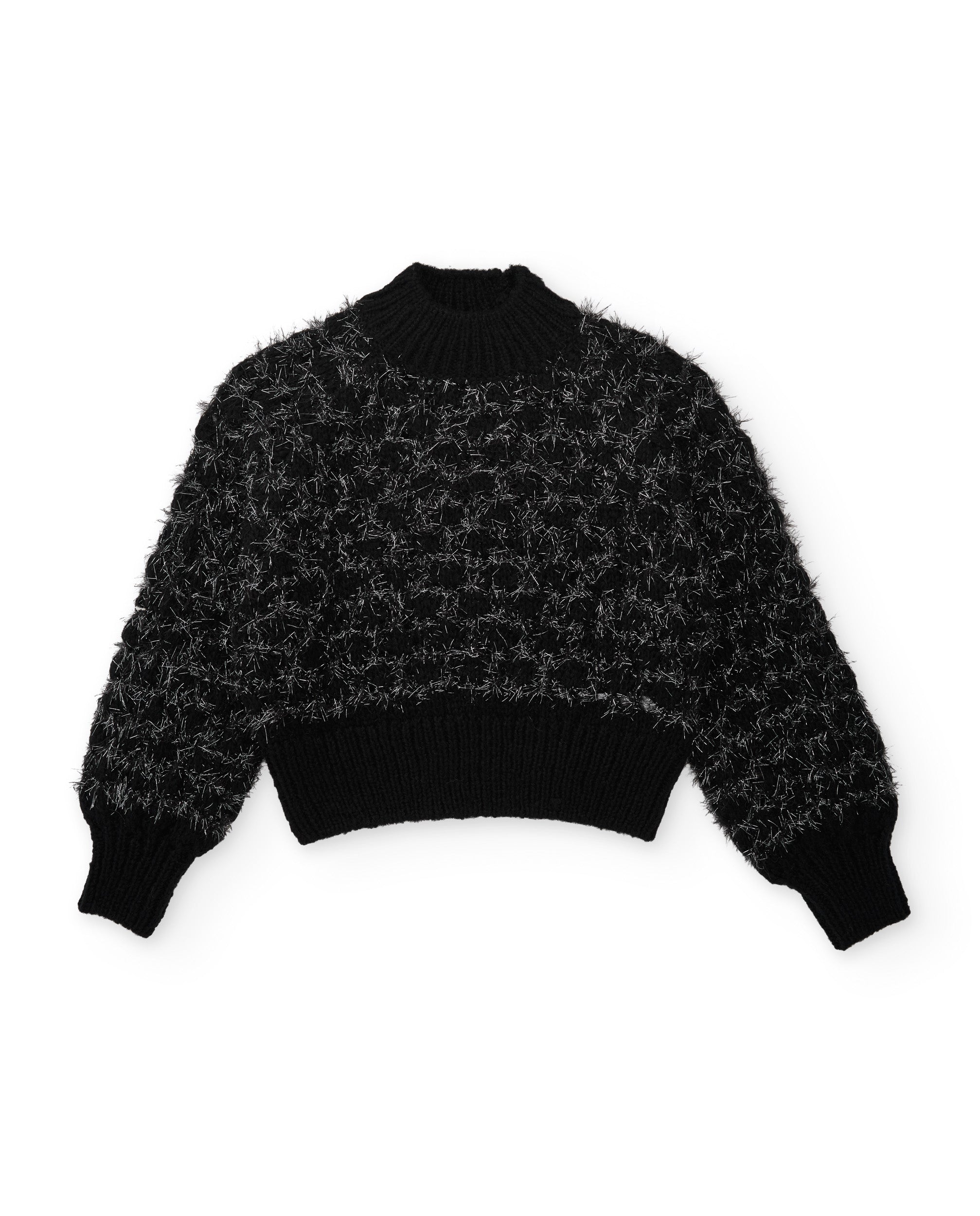 Jersey de niña de tricot con detalle de lúrex