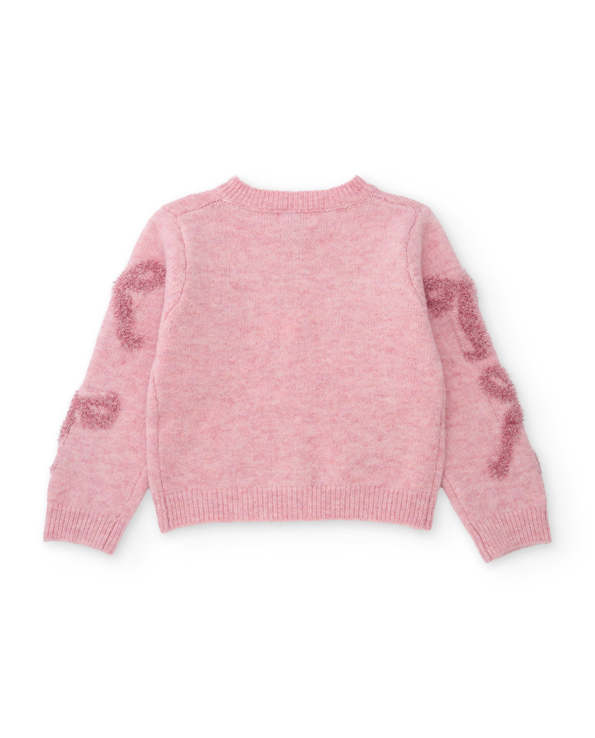 Chaqueta de niña de tricot con lazos y botones