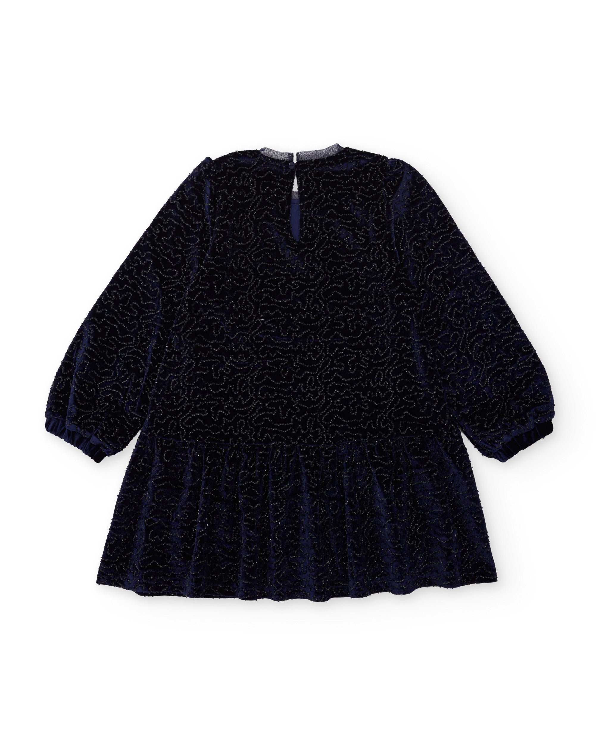 Vestido de niña con detalle brillante y falda acampanada