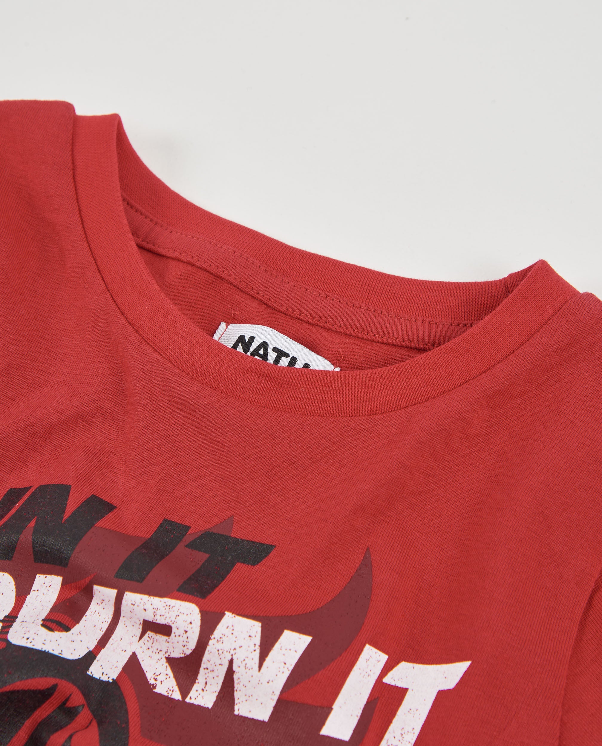 Camiseta de niño de punto con diseño de rueda