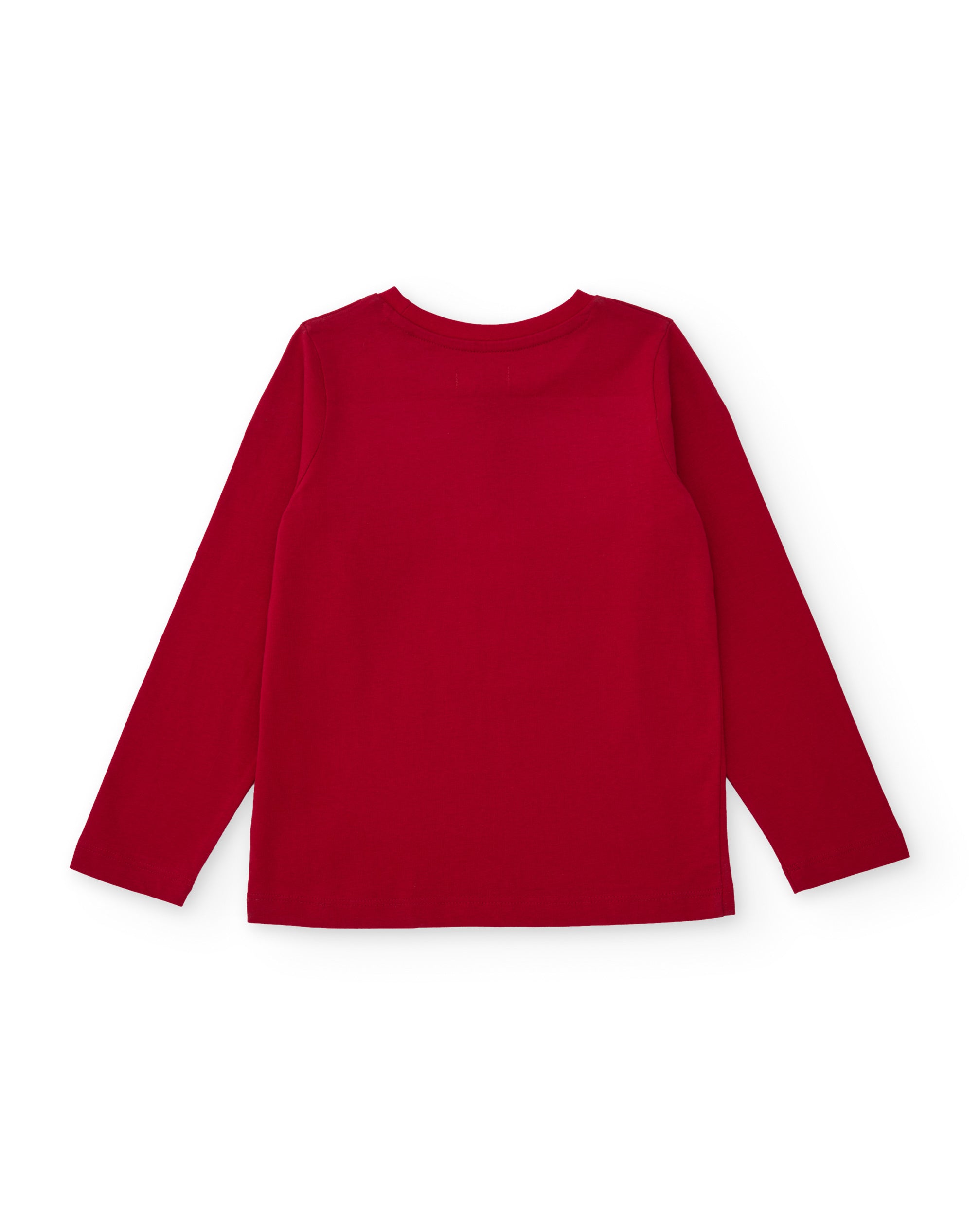 Camiseta de niño de punto con diseño de coches y manga larga