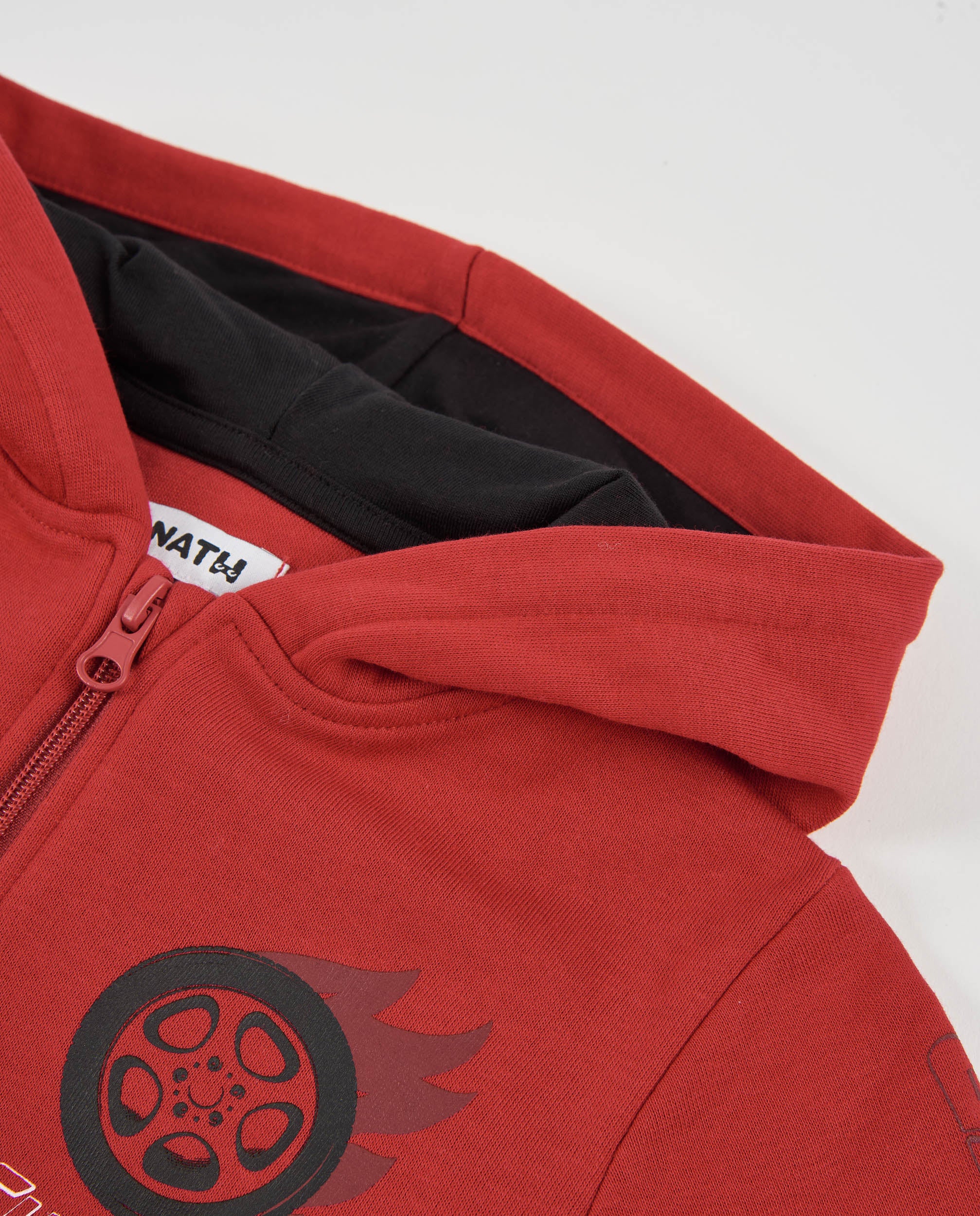 Sudadera de niño de punto con capucha y cierre de cremallera