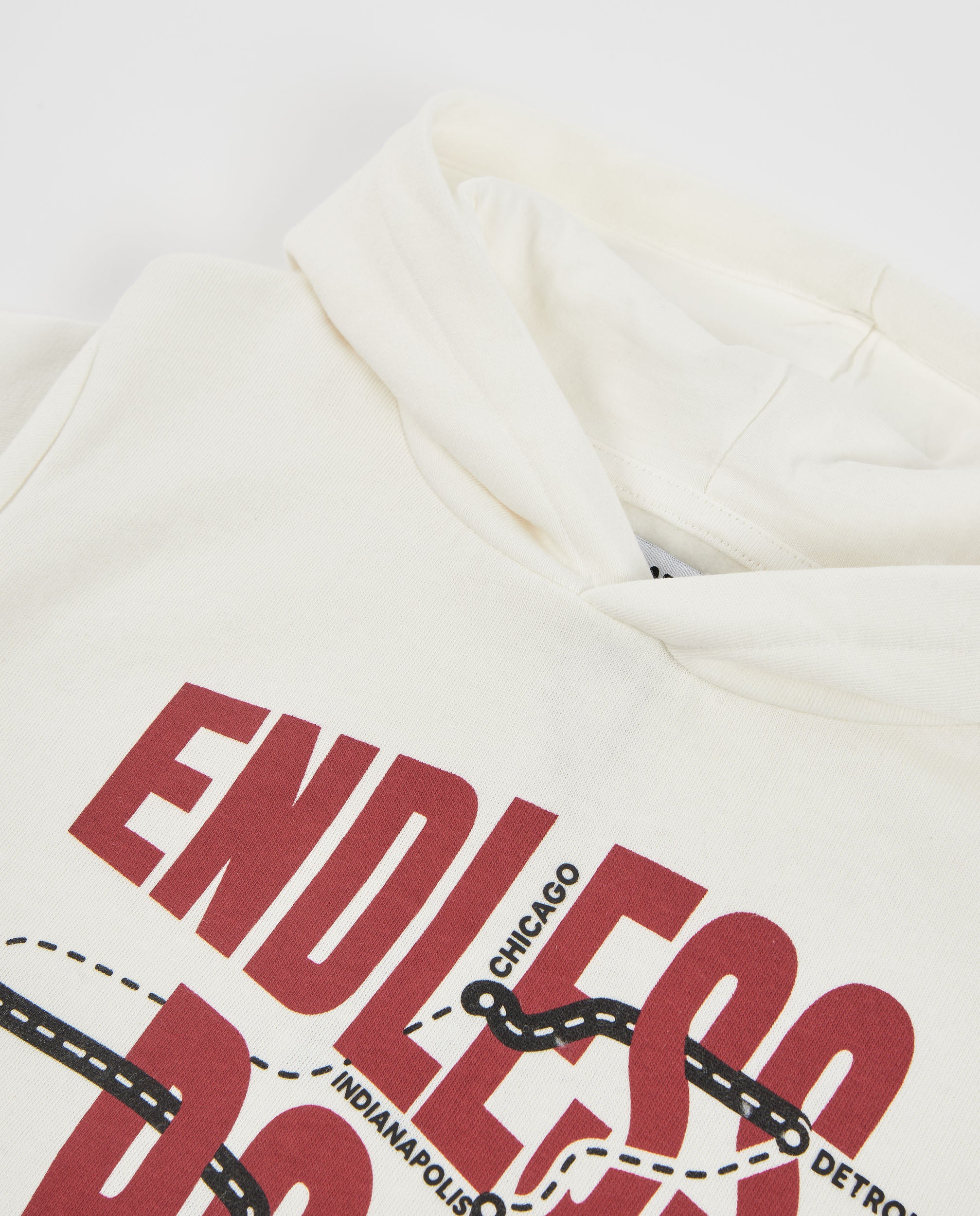 Sudadera de niño de felpa con capucha y diseño de ruta