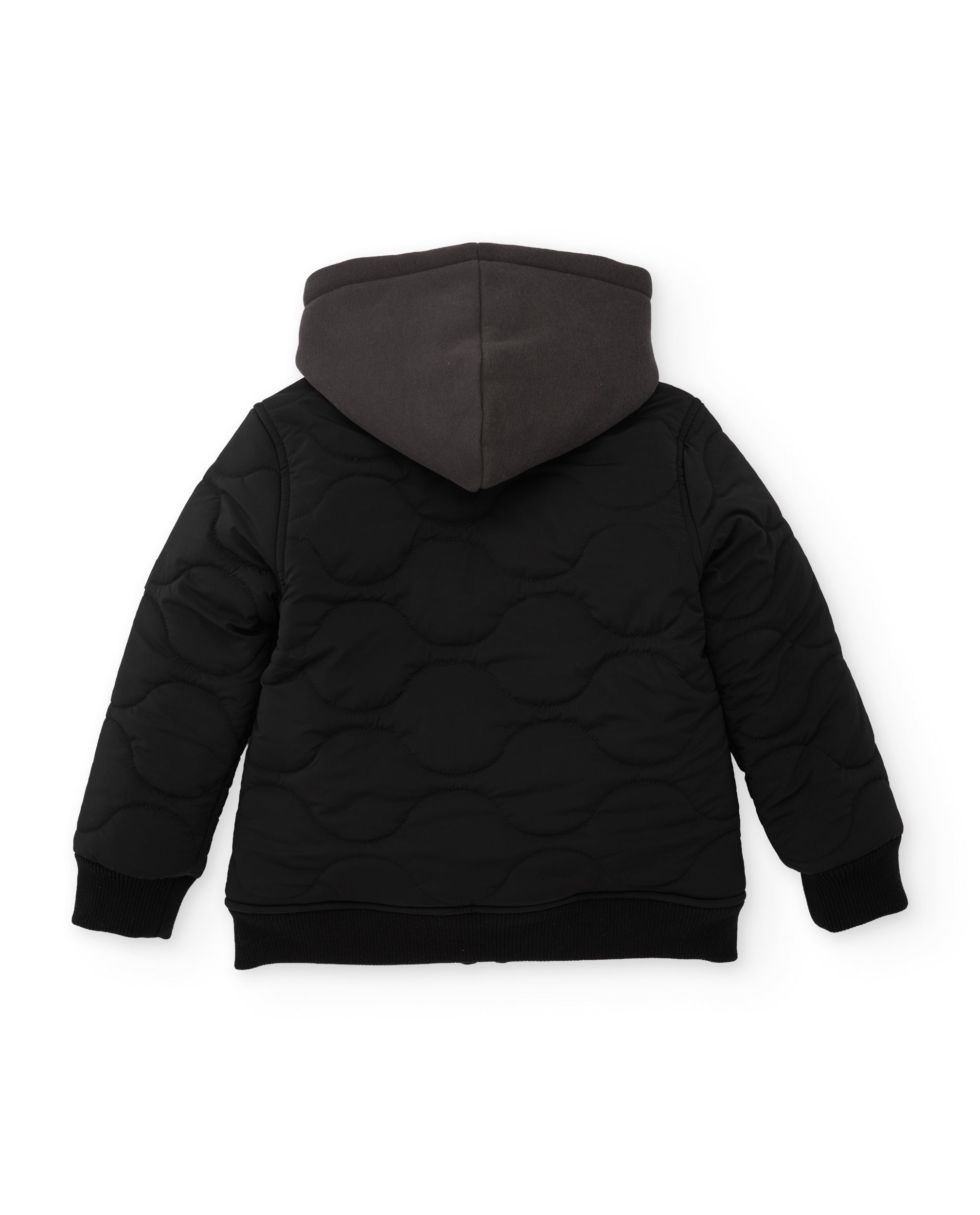 Chaqueta de niño acolchada con capucha y estilo bomber